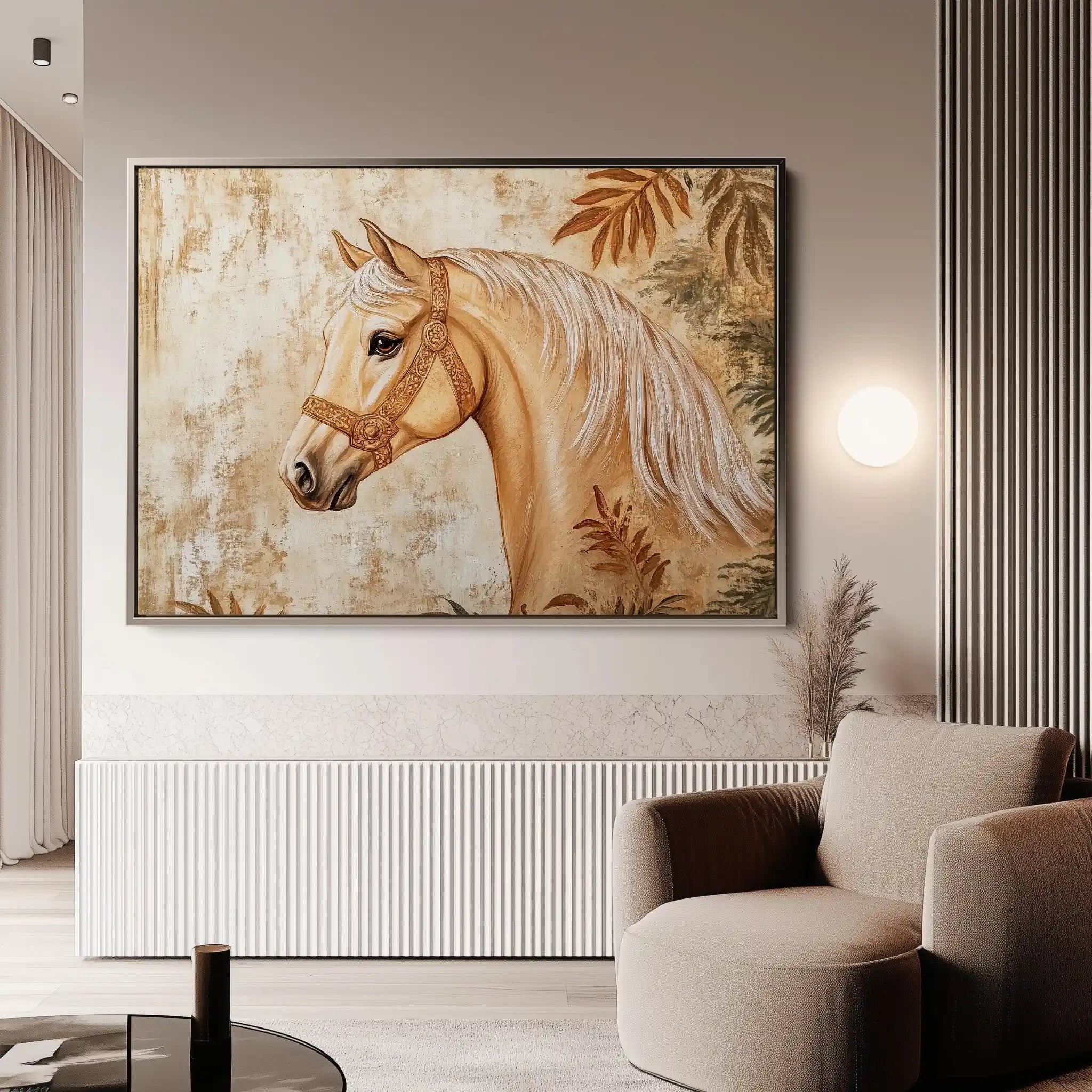 Horses 101 Canvas Art 90 x 60 cm / Stretched on hidden frame