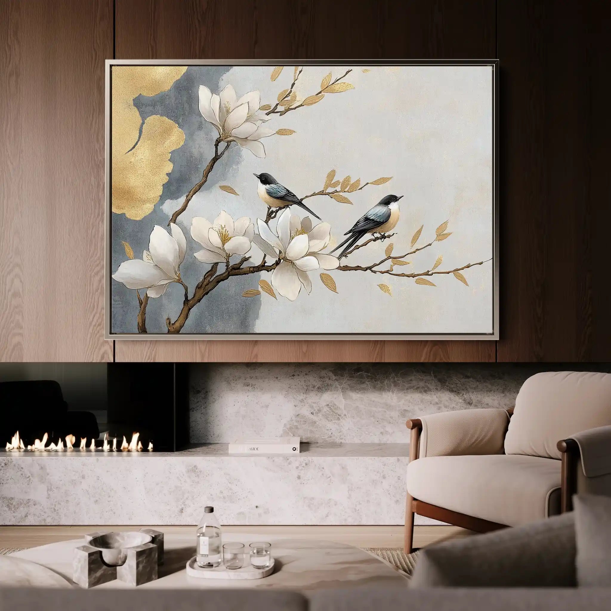 Floral Canvas Wall Art WAD1010-F 90 x 60 cm / Stretched on hidden frame