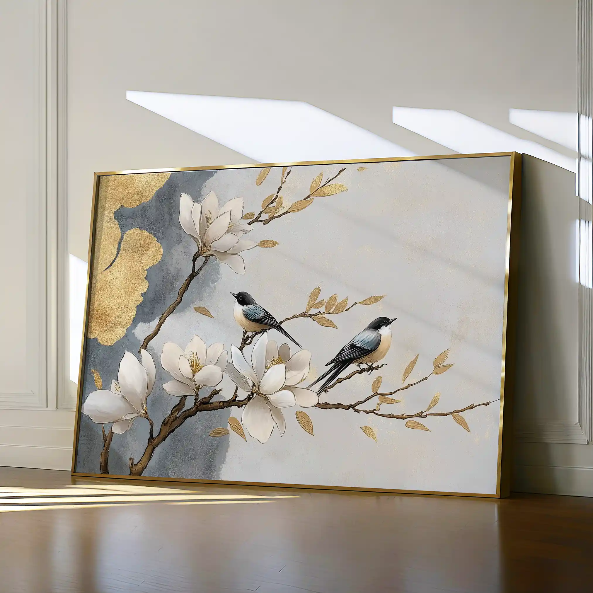 Floral Canvas Wall Art WAD1010-F 90 x 60 cm / Stretched on hidden frame