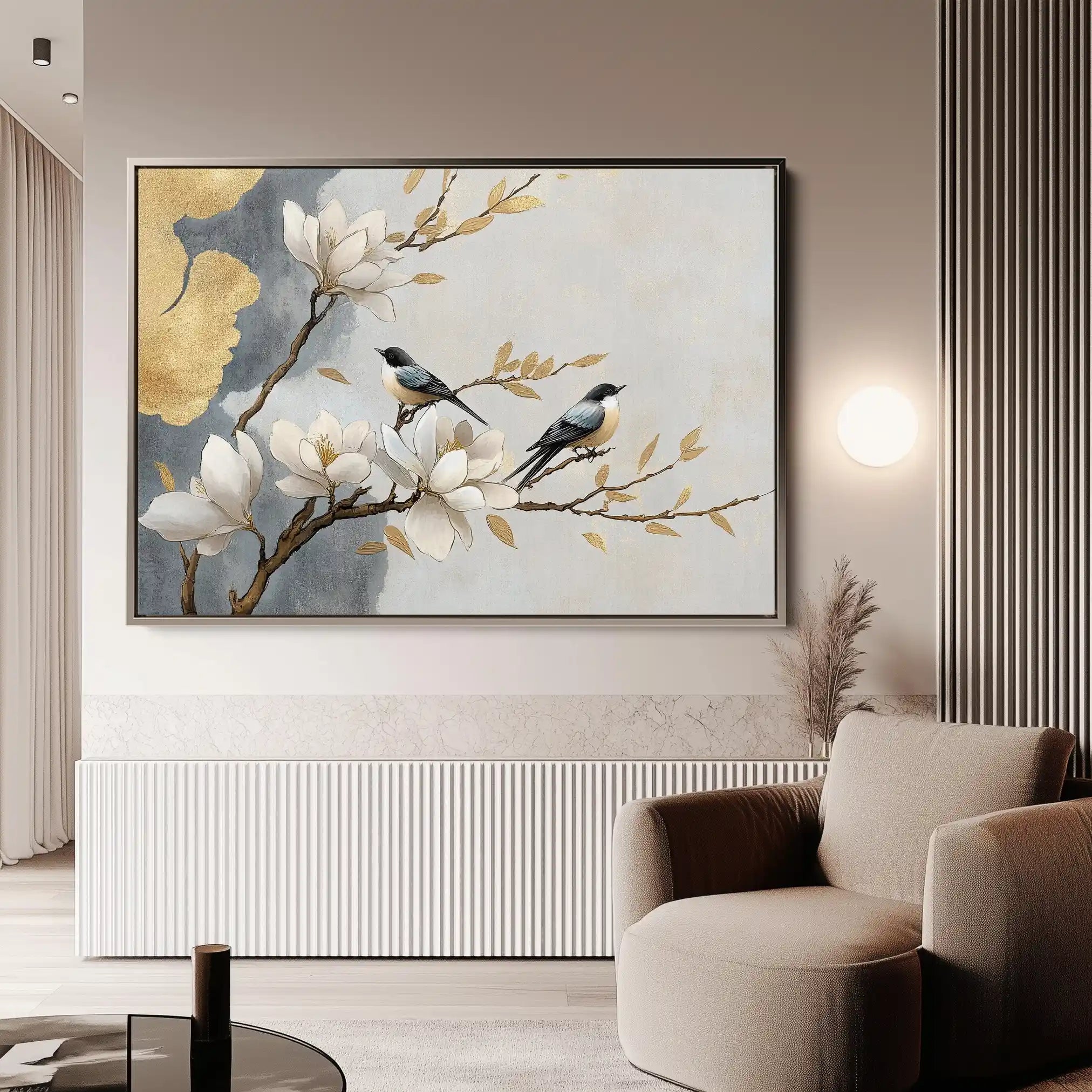 Floral Canvas Wall Art WAD1010-F 90 x 60 cm / Stretched on hidden frame