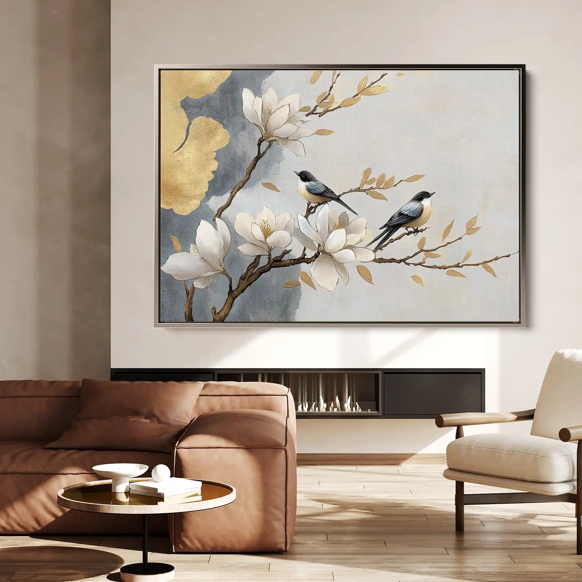 Floral Canvas Wall Art WAD1010-F 90 x 60 cm / Stretched on hidden frame