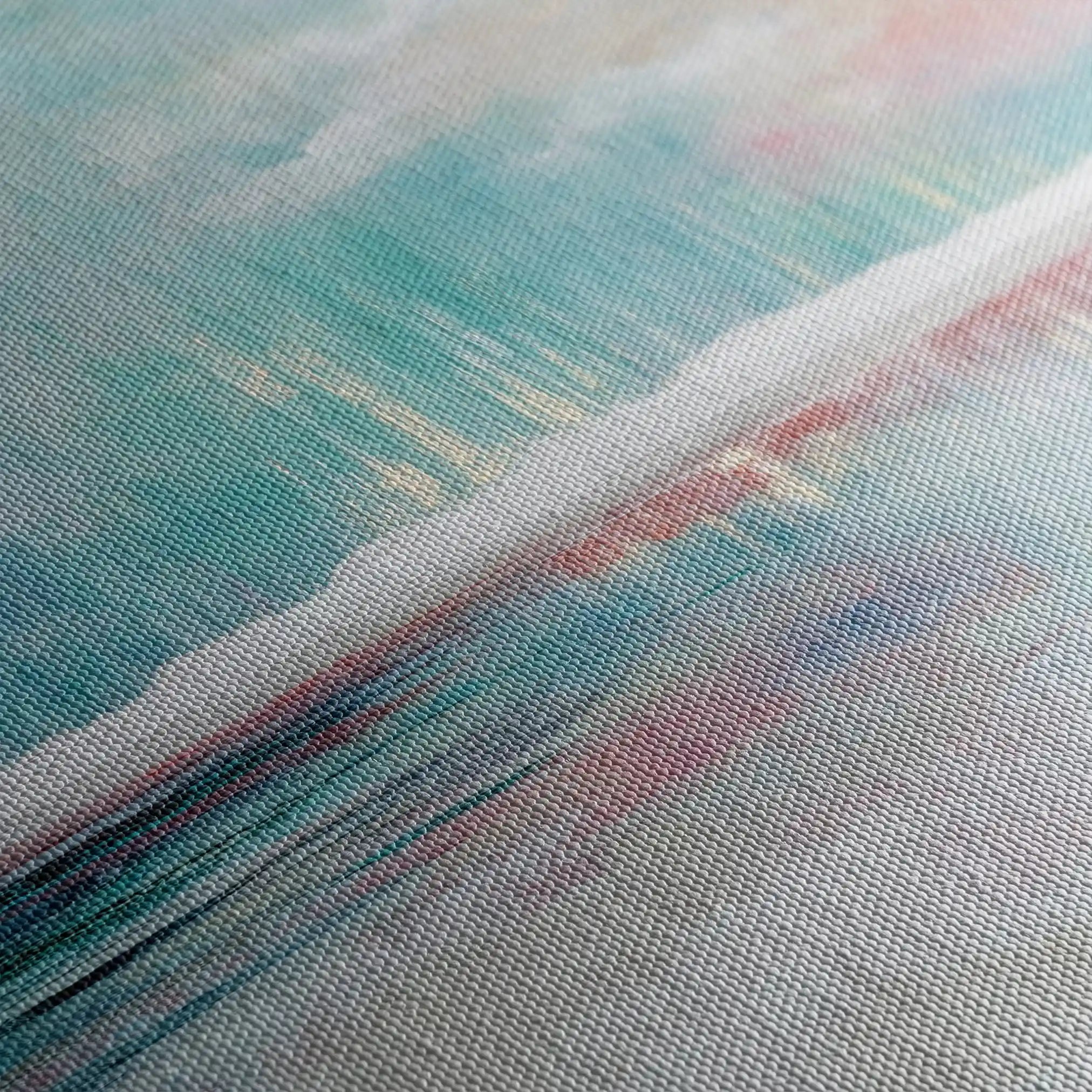 Abstract Canvas Wall Art WAD1018-A 80 x 80 cm / Stretched on hidden frame