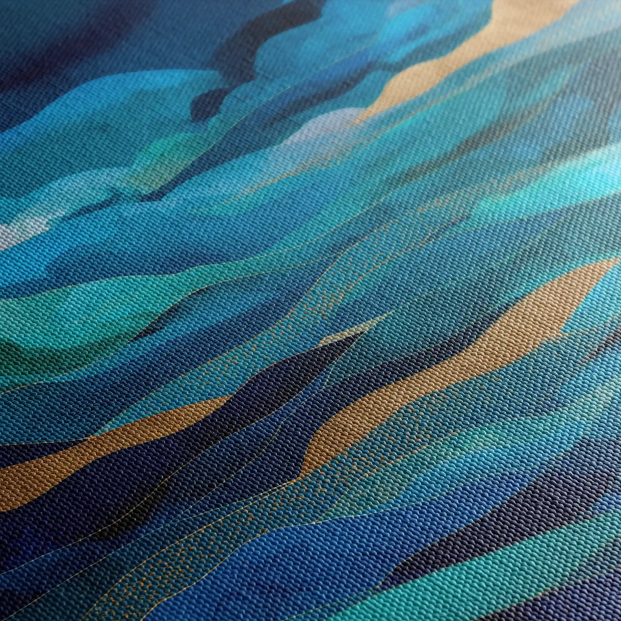 Abstract 1019 Canvas Art 60 x 60 cm / Stretched on hidden frame