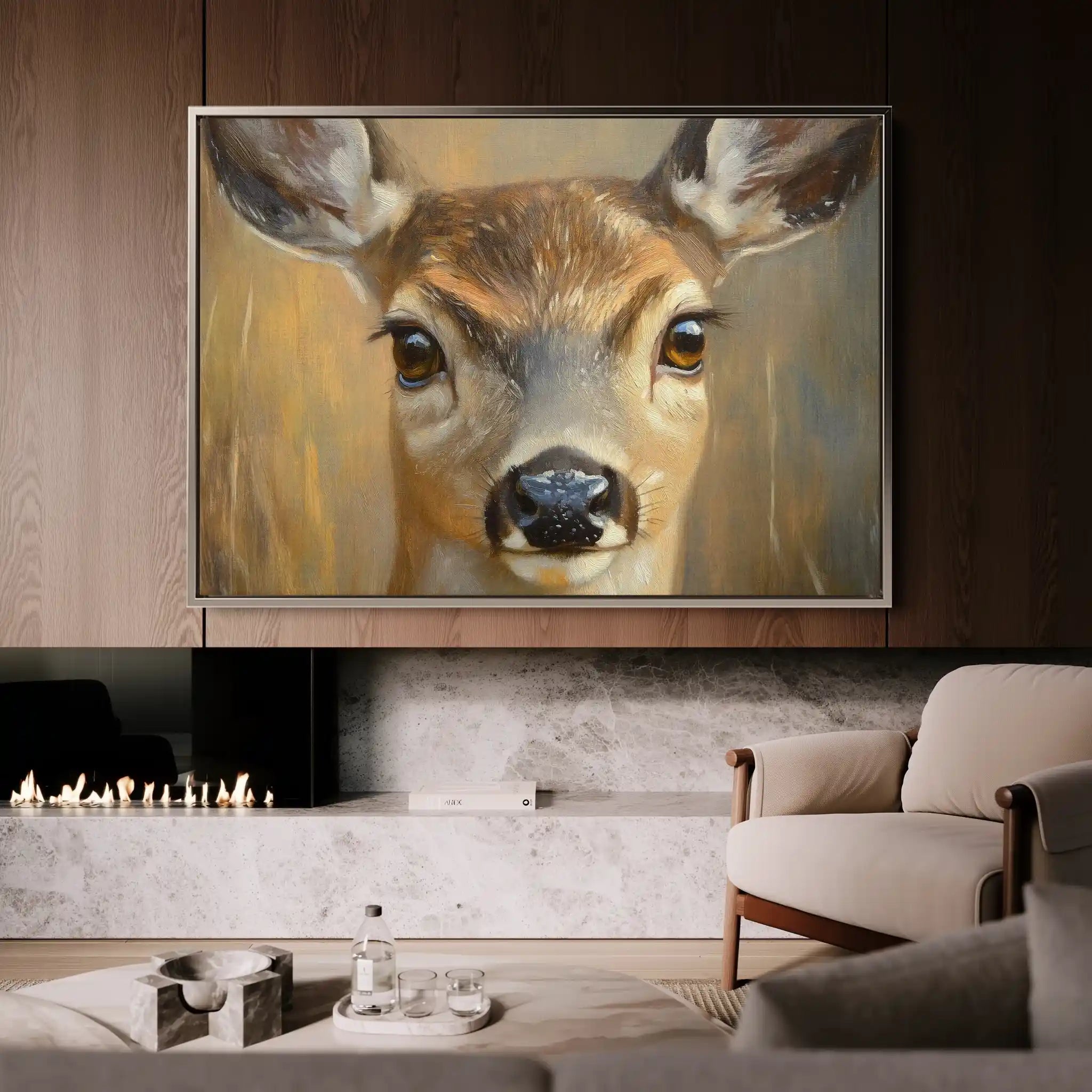 Animals 102 Canvas Art 90 x 60 cm / Stretched on hidden frame