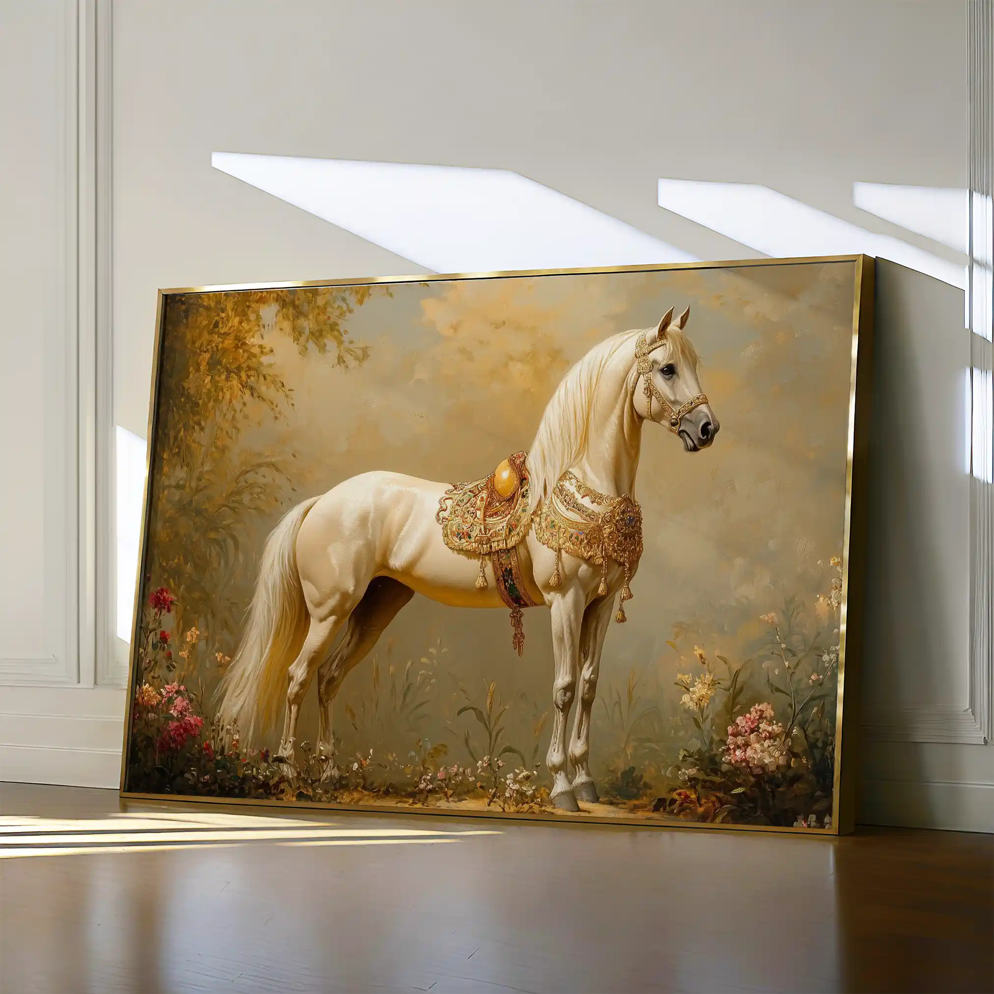 Horses 102 Canvas Art 90 x 60 cm / Stretched on hidden frame