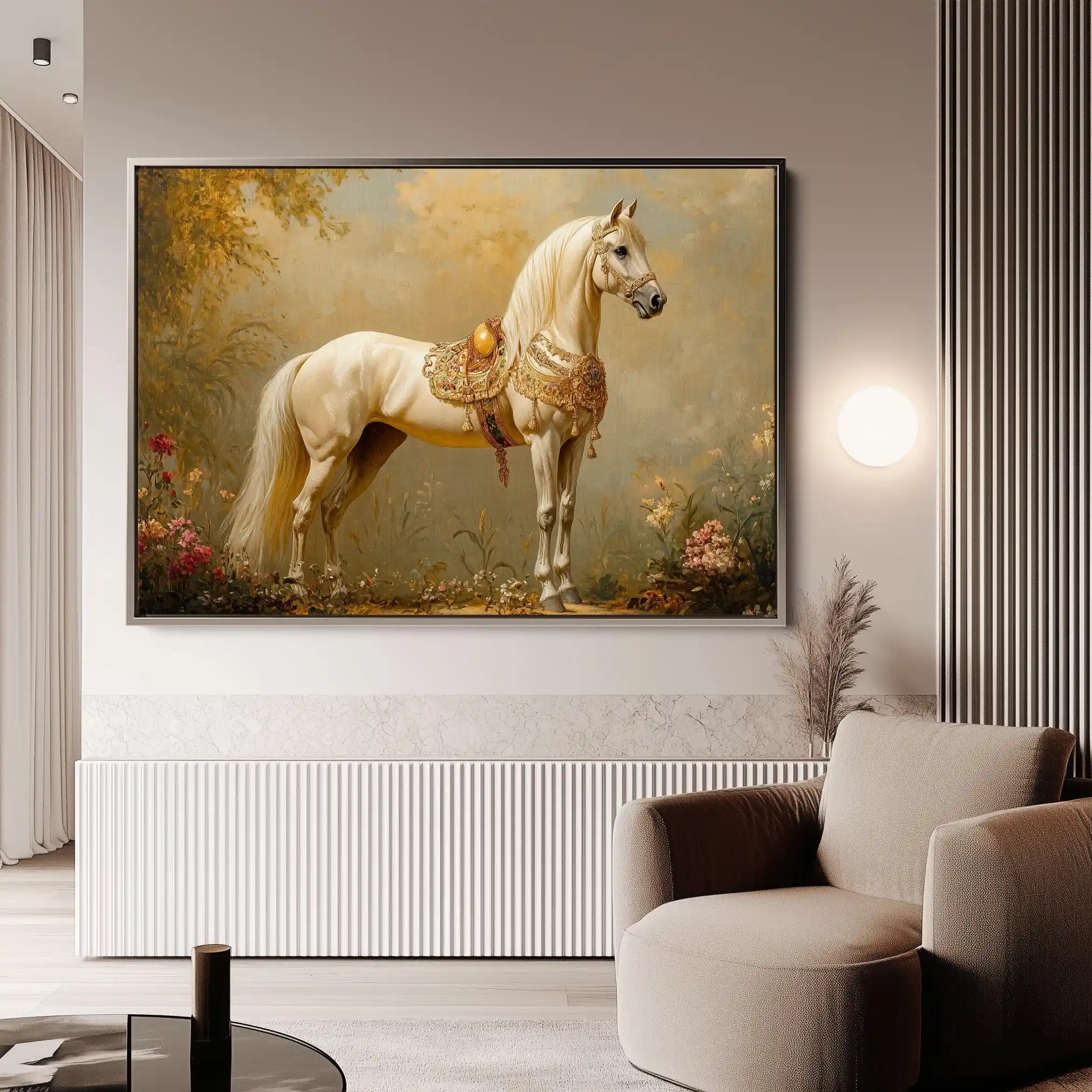 Horses 102 Canvas Art 90 x 60 cm / Stretched on hidden frame
