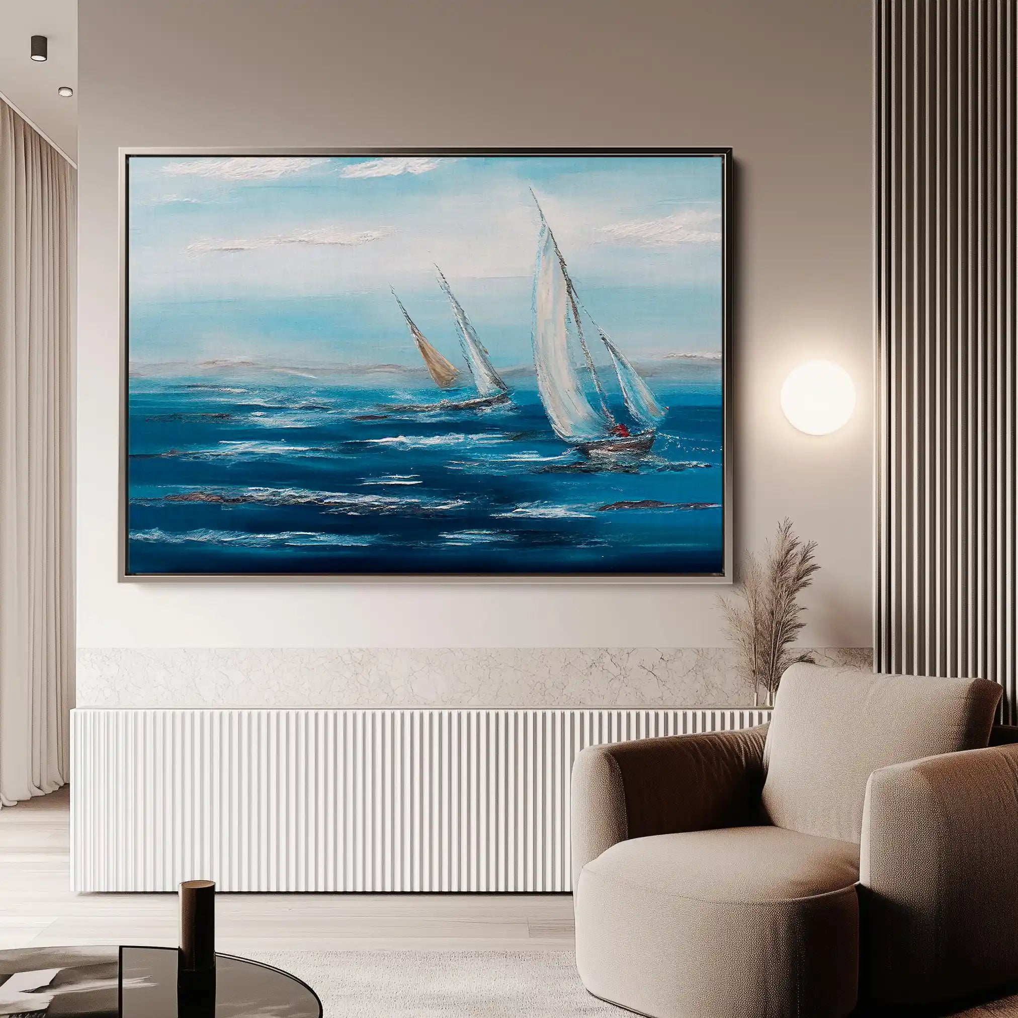 Landscape 102 Canvas Art 90 x 60 cm / Stretched on hidden frame