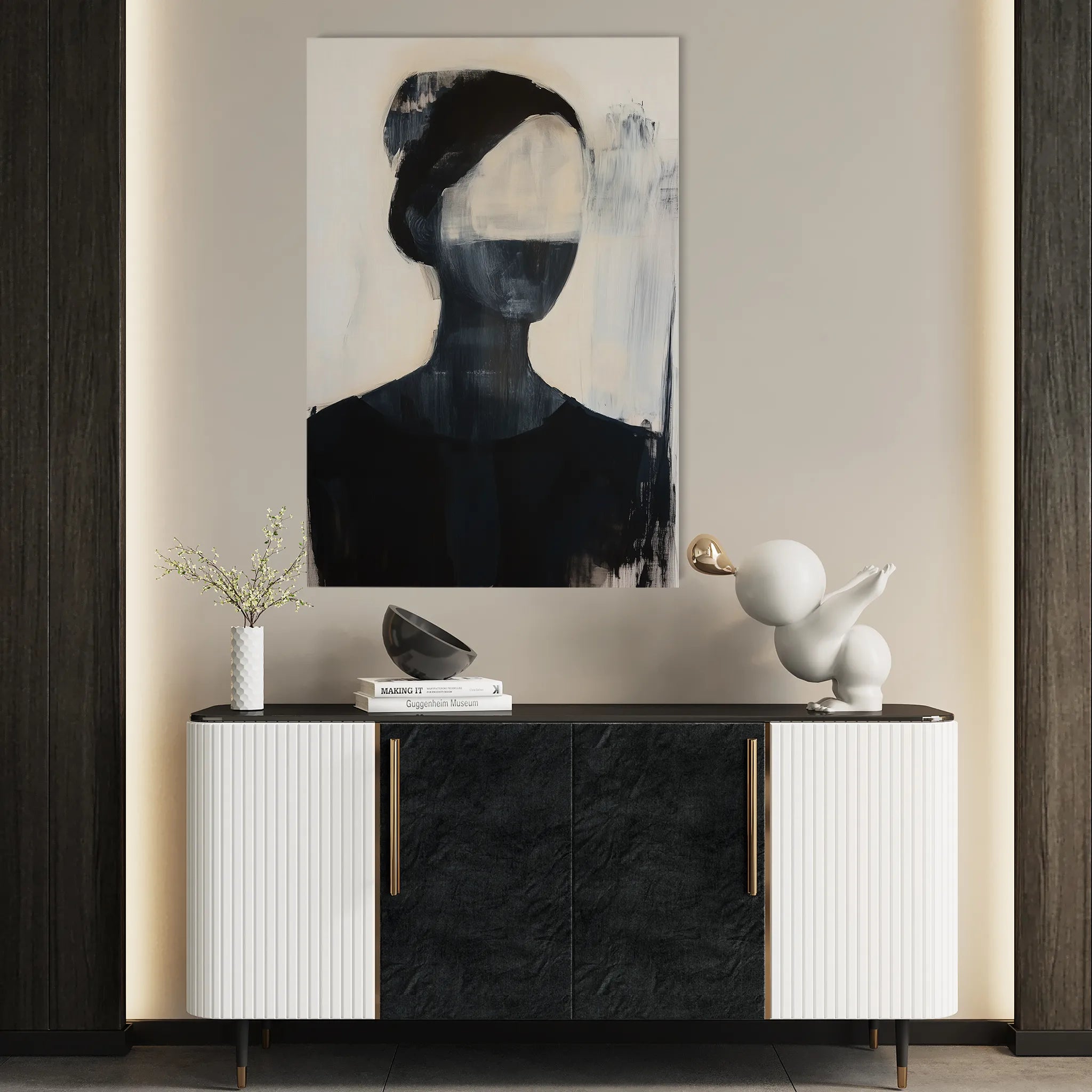 Portrait Canvas Wall Art WAD102-P 90 x 60 cm / Stretched on hidden frame