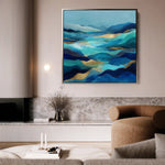 Abstract 1020 Canvas Art 60 x 60 cm / Stretched on hidden frame