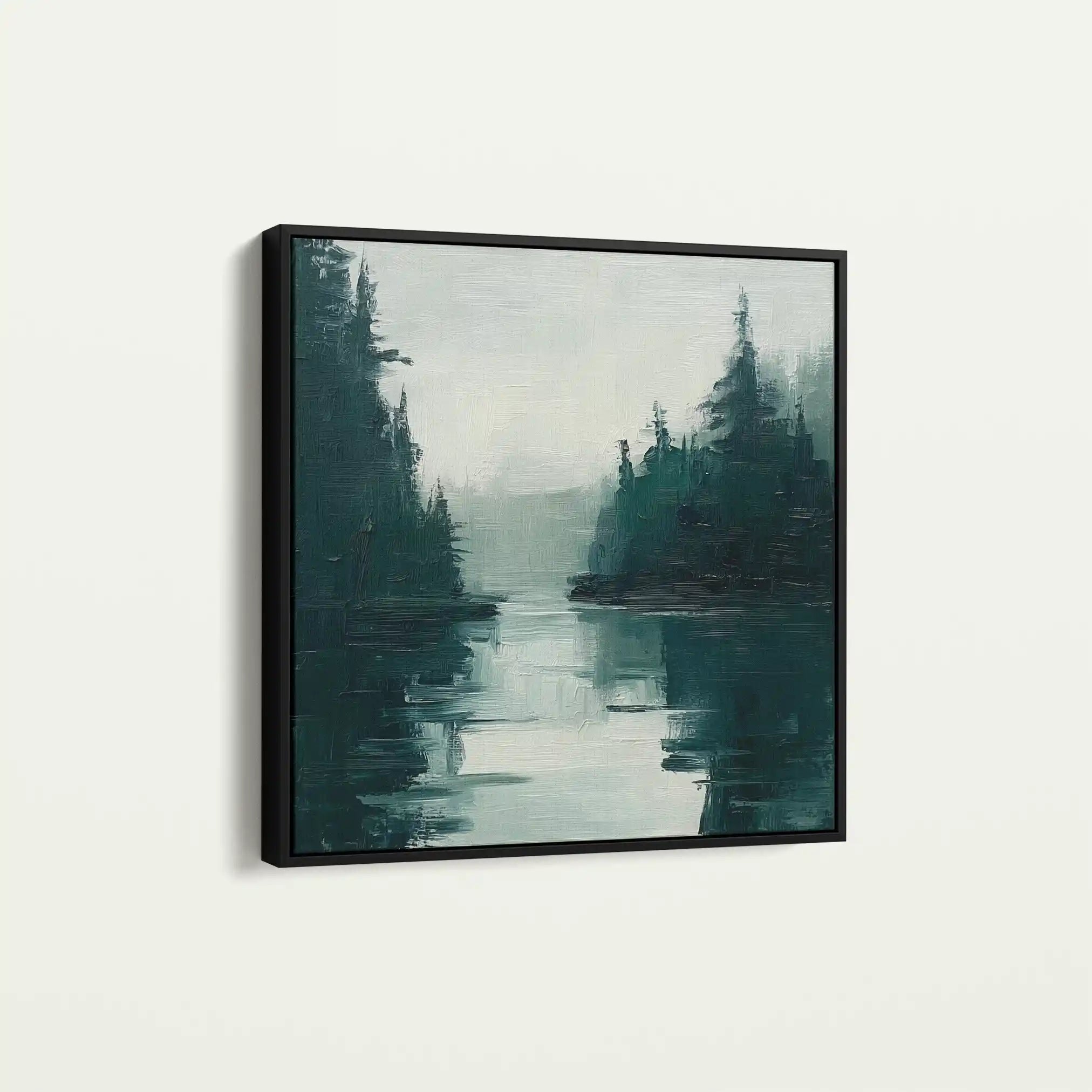 Abstract Canvas Wall Art WAD1021-A 80 x 80 cm / Stretched on hidden frame