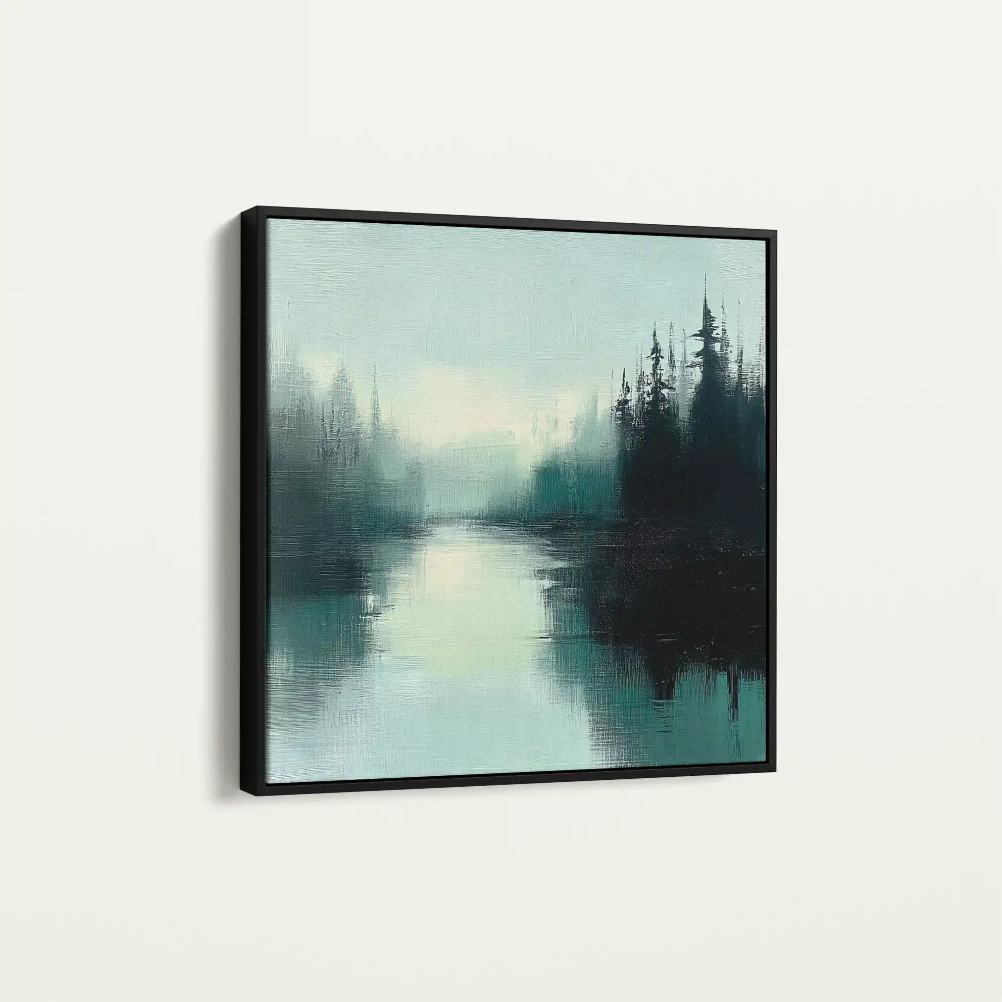 Abstract Canvas Wall Art WAD1022-A 80 x 80 cm / Stretched on hidden frame