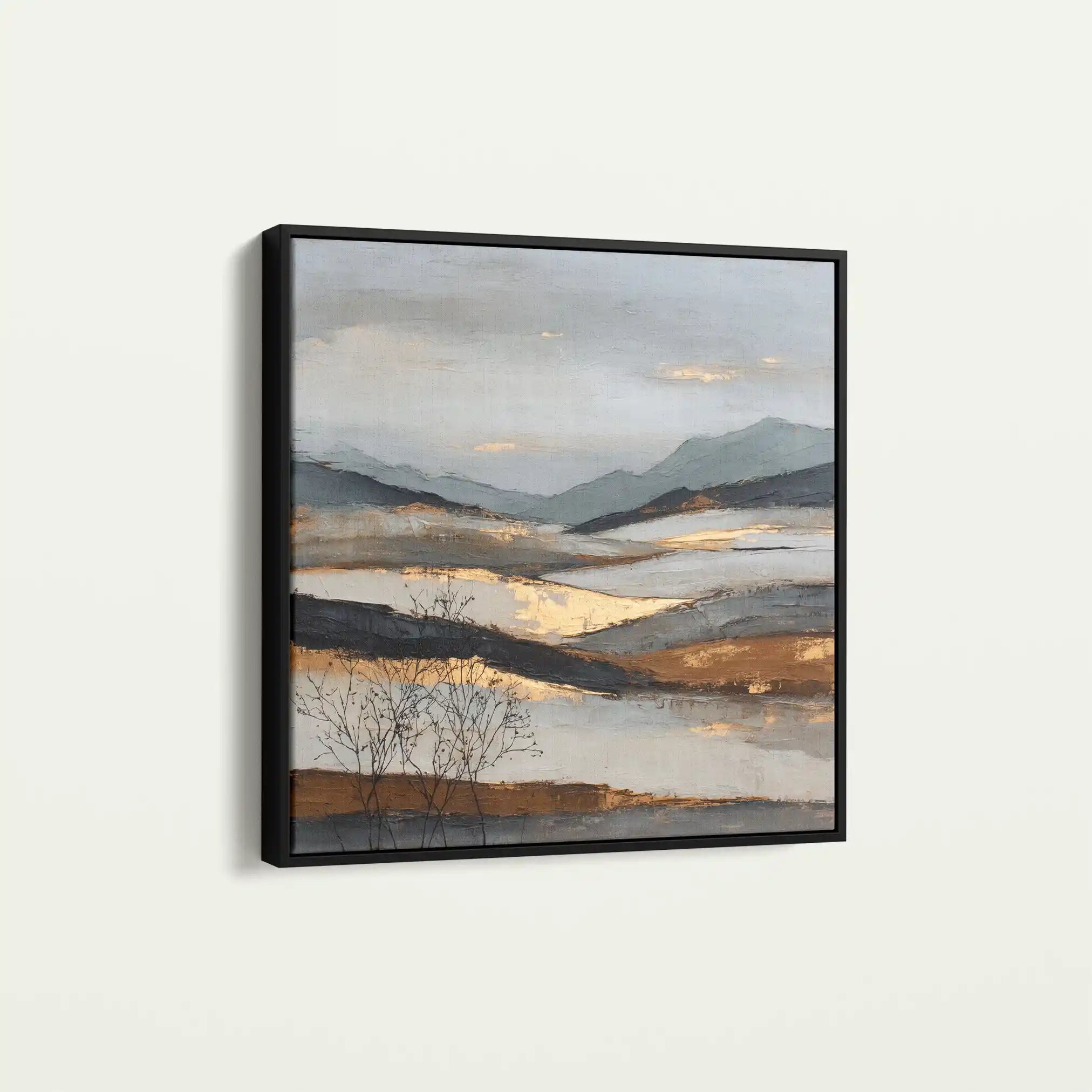 Abstract Canvas Wall Art WAD1023-A 80 x 80 cm / Stretched on hidden frame