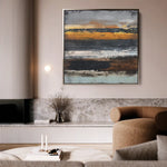 Abstract 1024 Canvas Art 60 x 60 cm / Stretched on hidden frame
