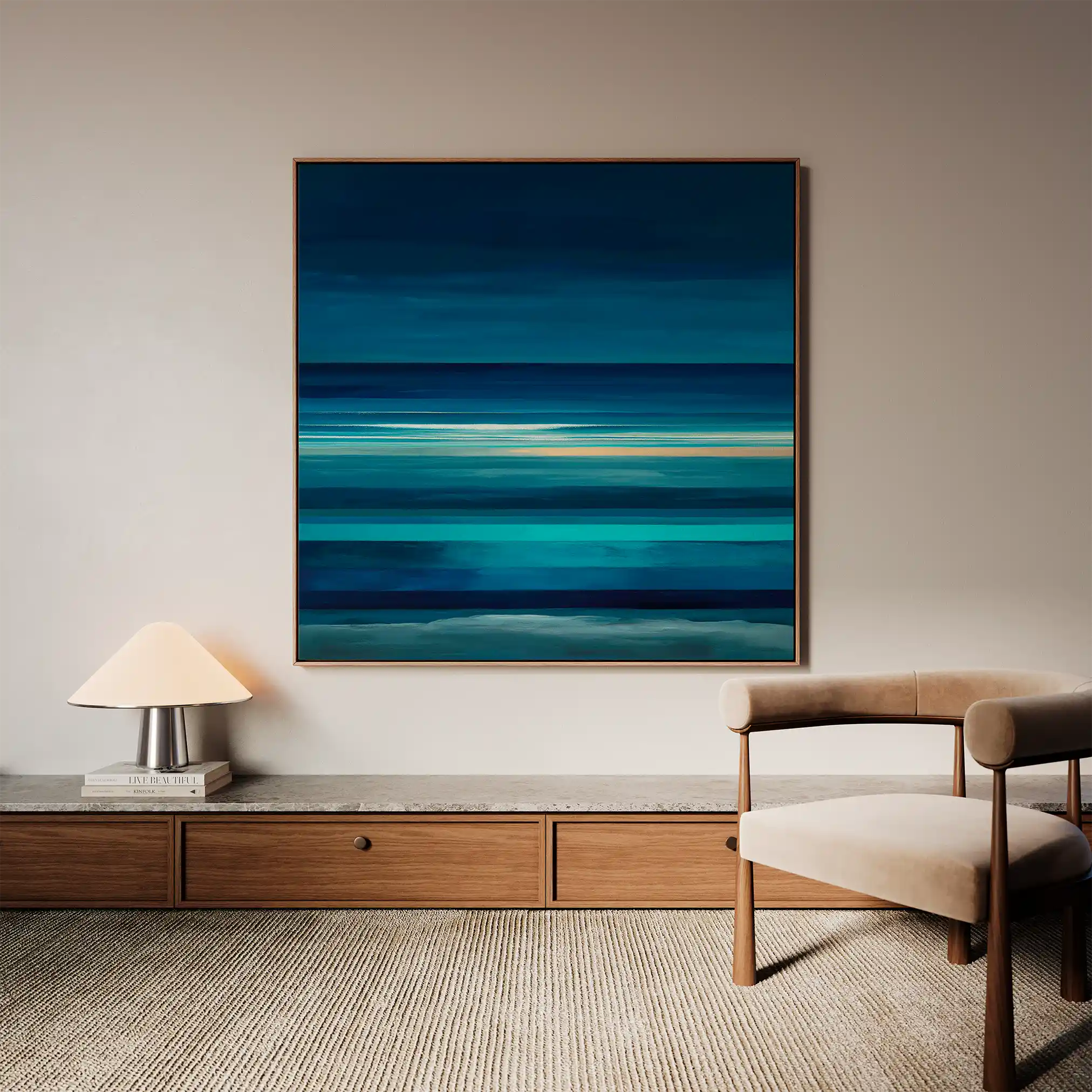 Abstract 1027 Canvas Art 60 x 60 cm / Stretched on hidden frame