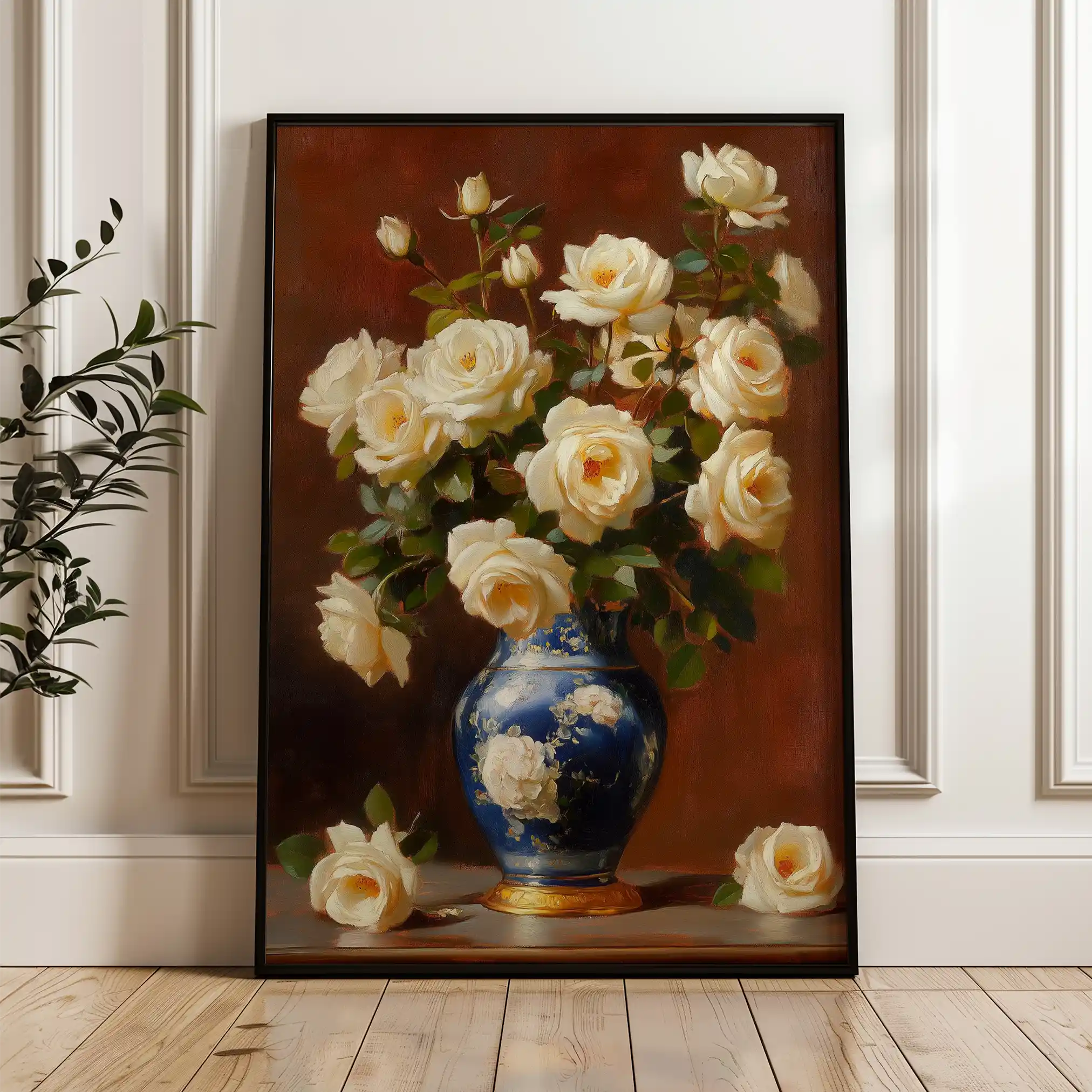 Floral Canvas Wall Art WAD1027-F 90 x 60 cm / Stretched on hidden frame