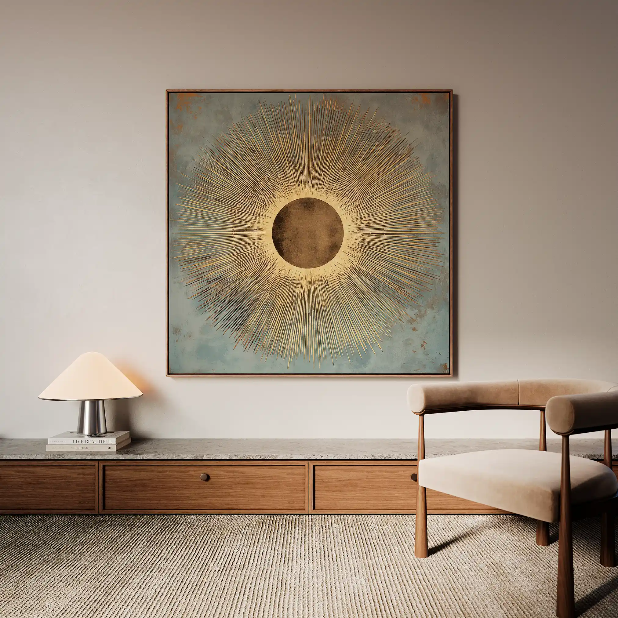 Abstract 1028 Canvas Art 60 x 60 cm / Stretched on hidden frame