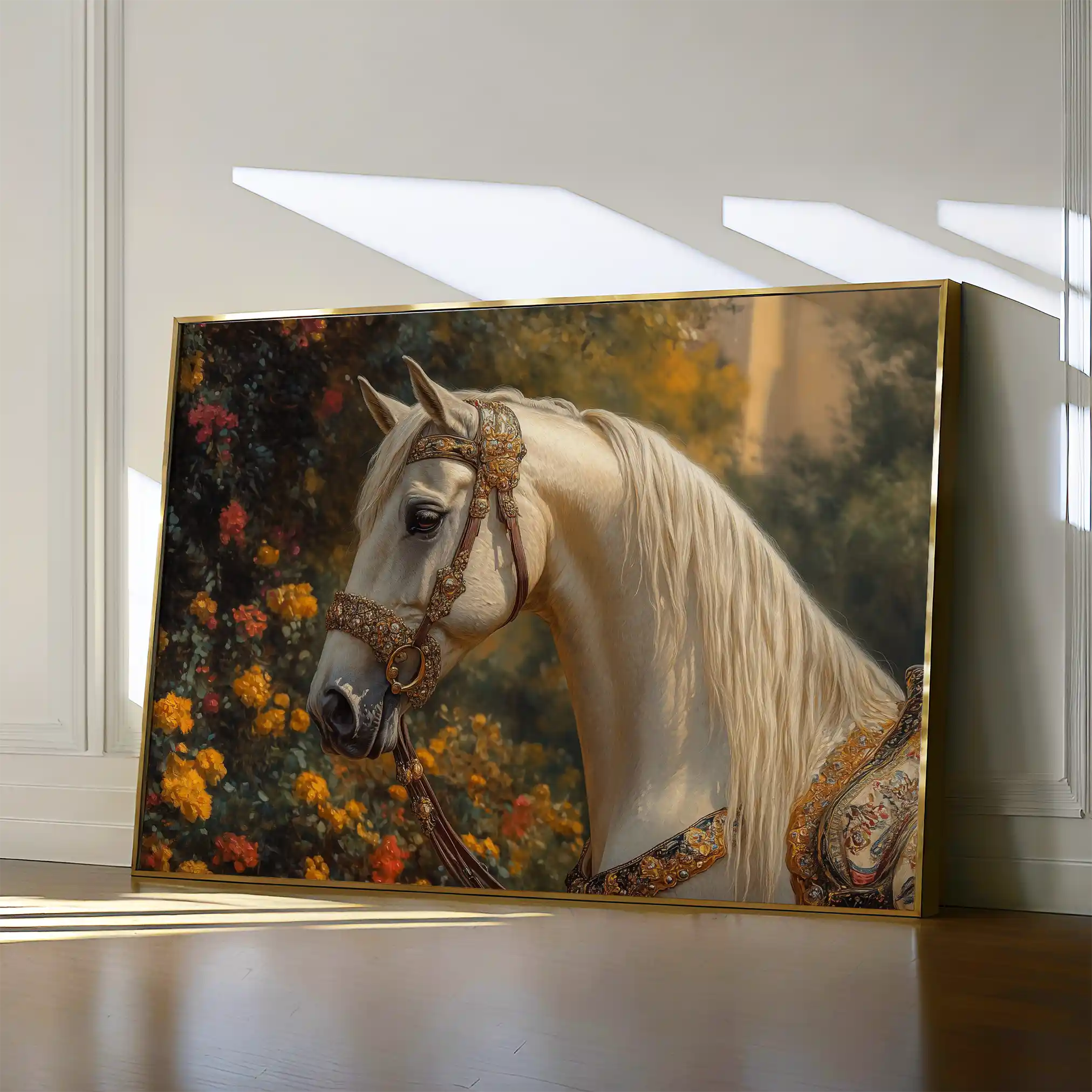Horses 103 Canvas Art 90 x 60 cm / Stretched on hidden frame