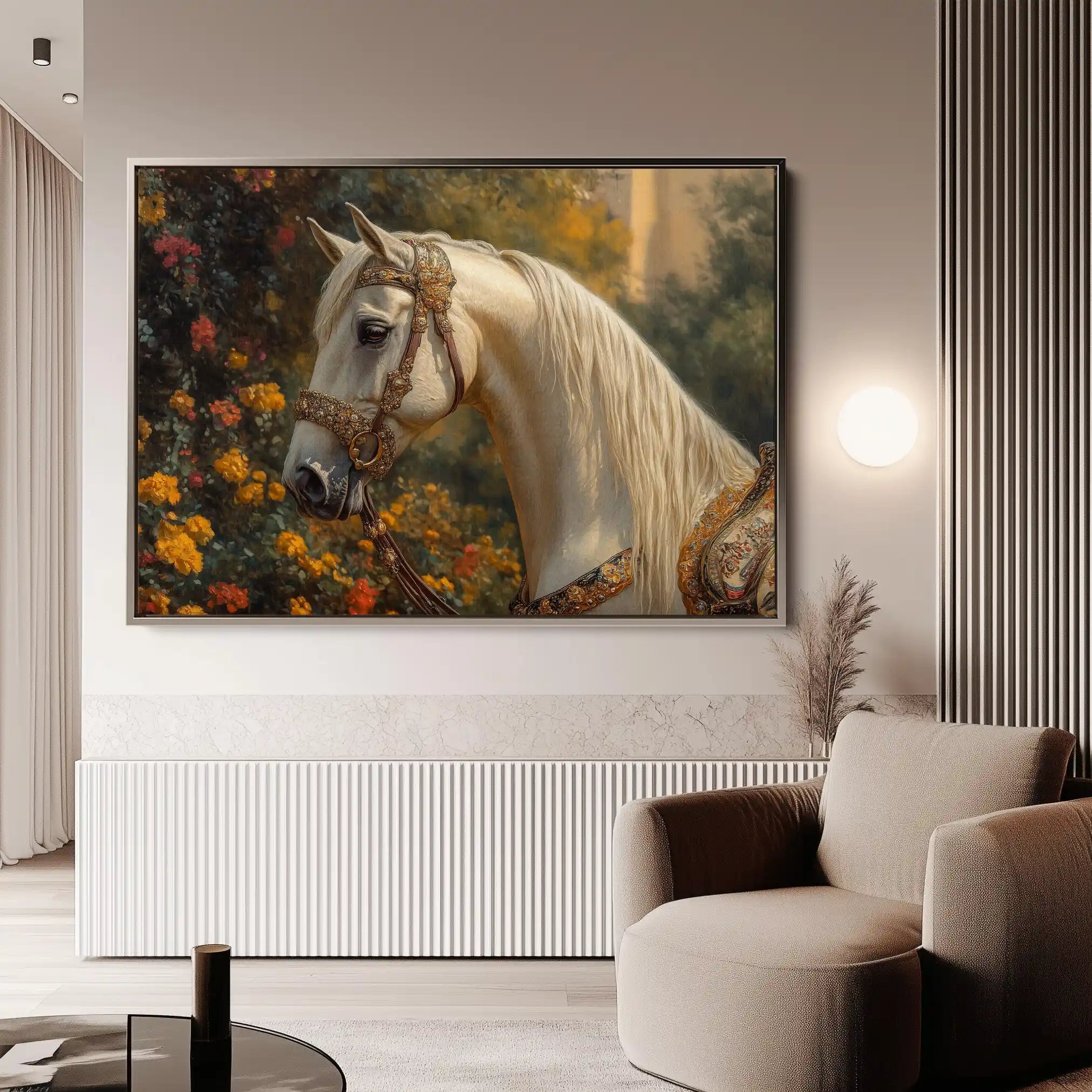 Horses 103 Canvas Art 90 x 60 cm / Stretched on hidden frame