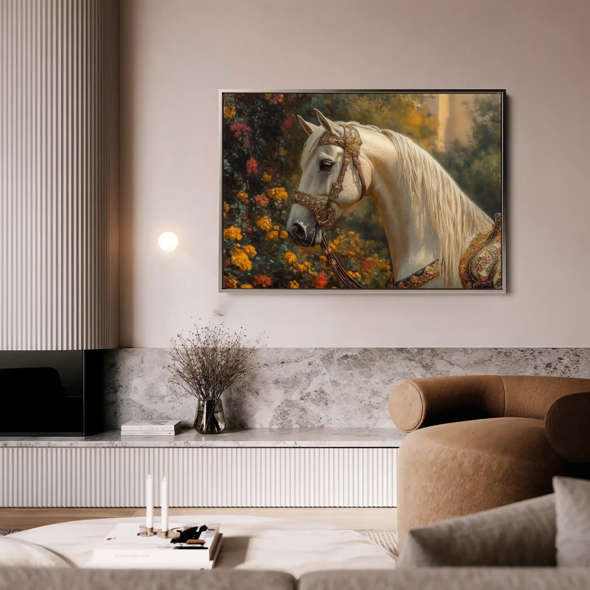 Horses 103 Canvas Art 90 x 60 cm / Stretched on hidden frame