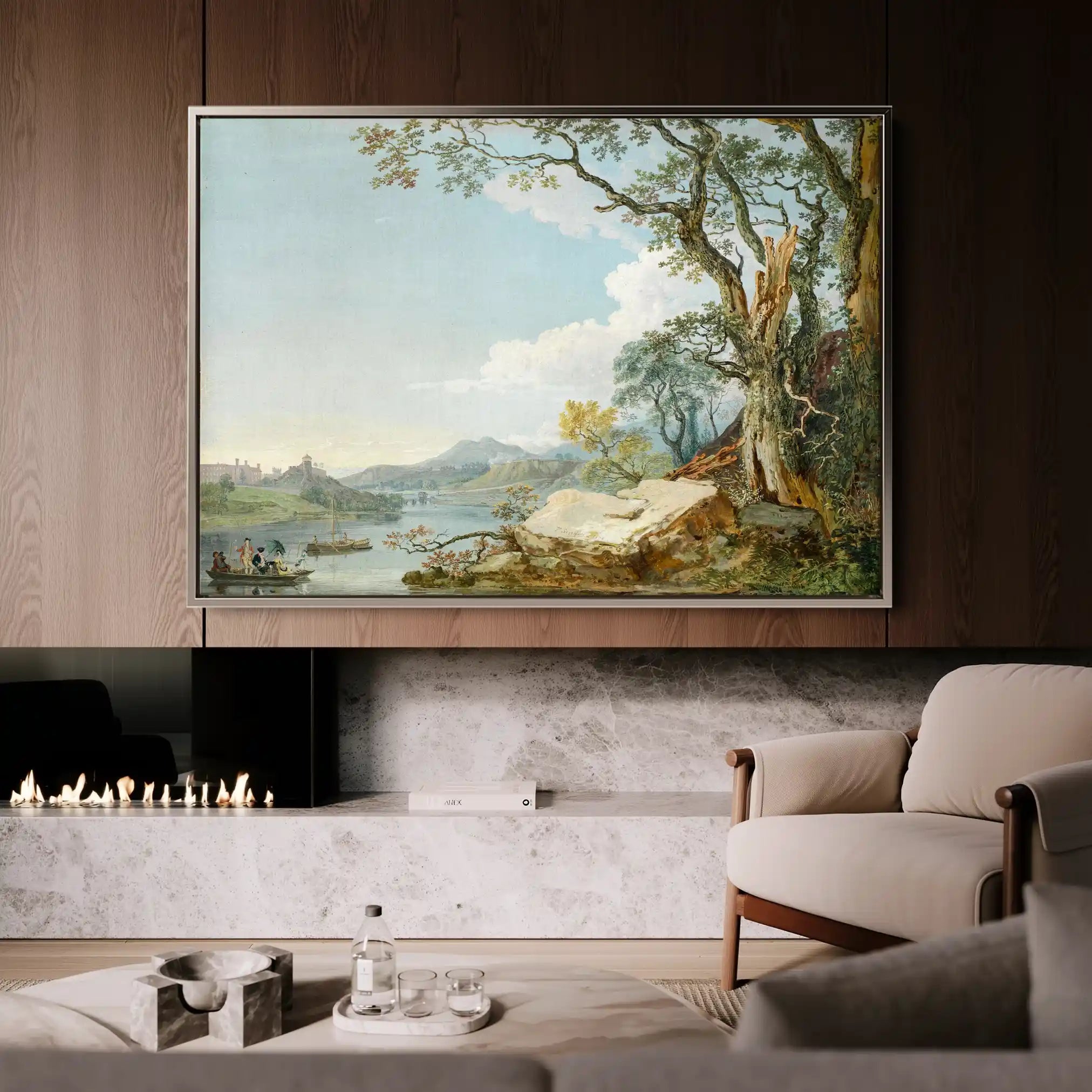 Landscape 103 Canvas Art 90 x 60 cm / Stretched on hidden frame