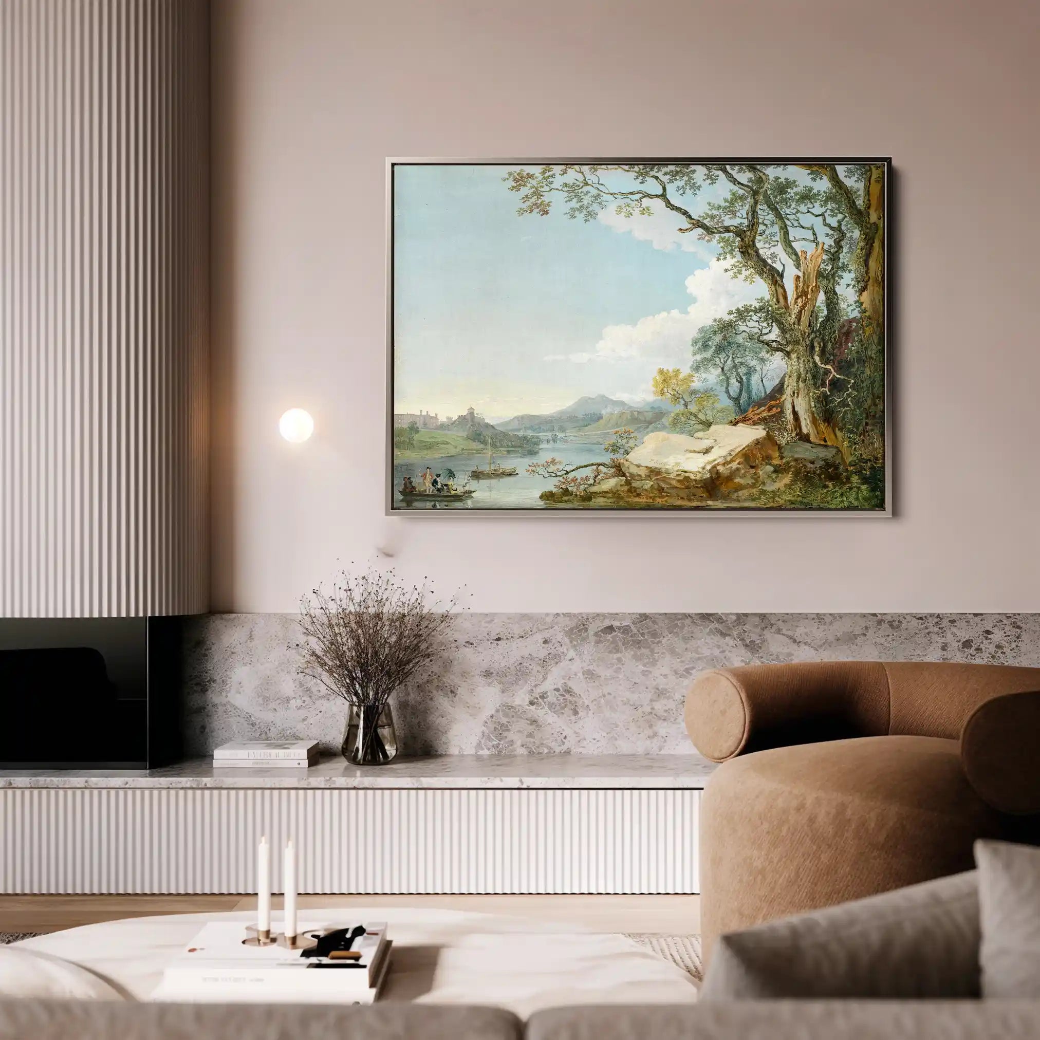 Landscape 103 Canvas Art 90 x 60 cm / Stretched on hidden frame