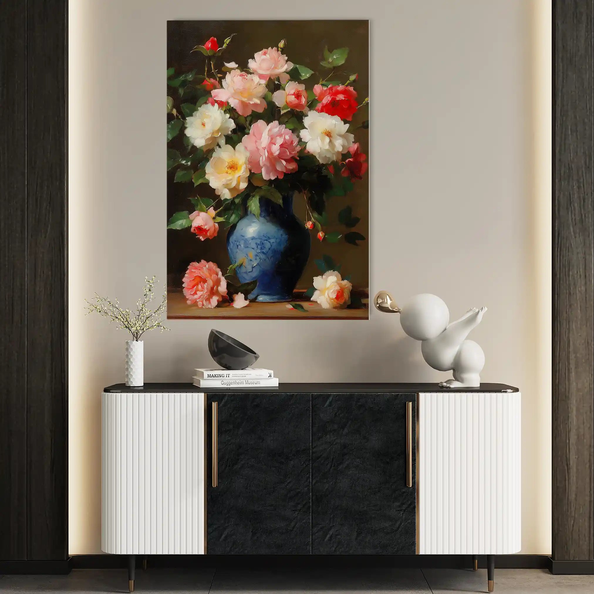 Floral Canvas Wall Art WAD1030-F 90 x 60 cm / Stretched on hidden frame