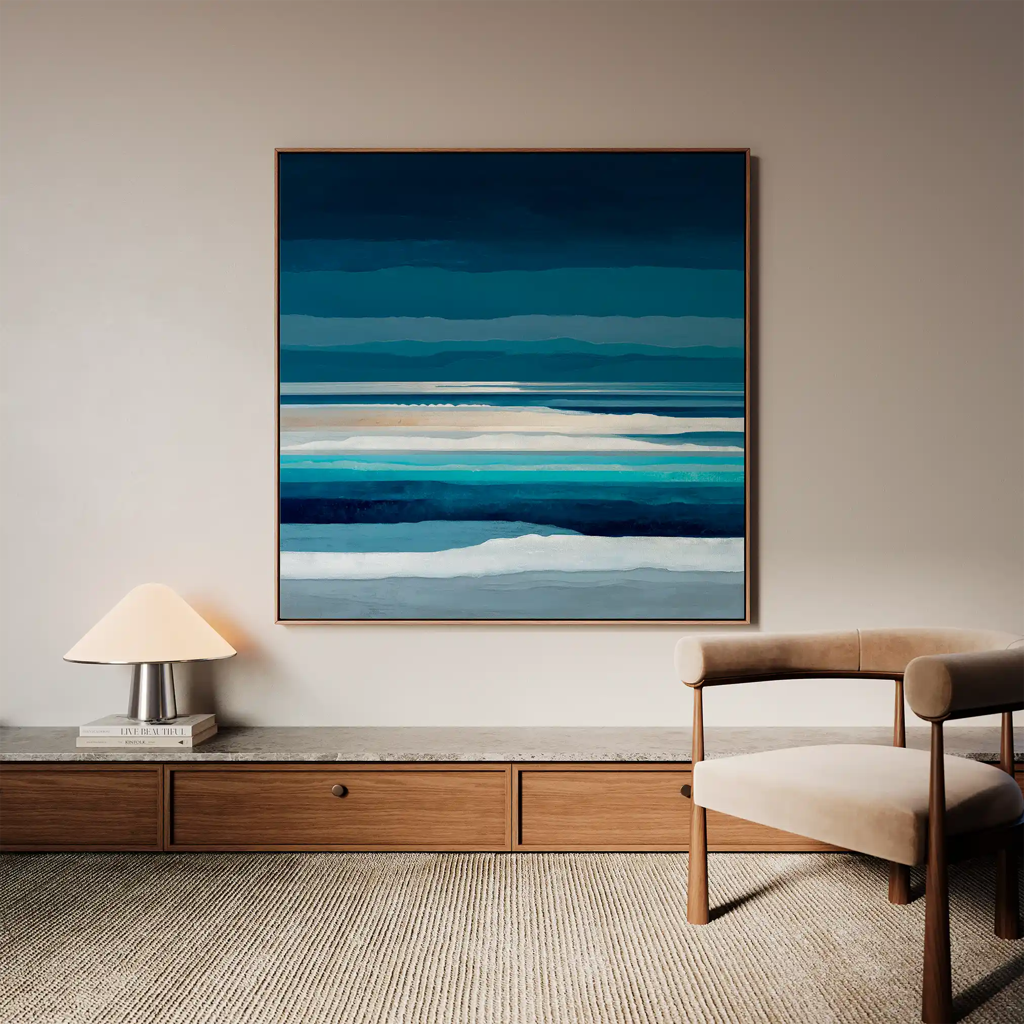 Abstract 1031 Canvas Art 60 x 60 cm / Stretched on hidden frame