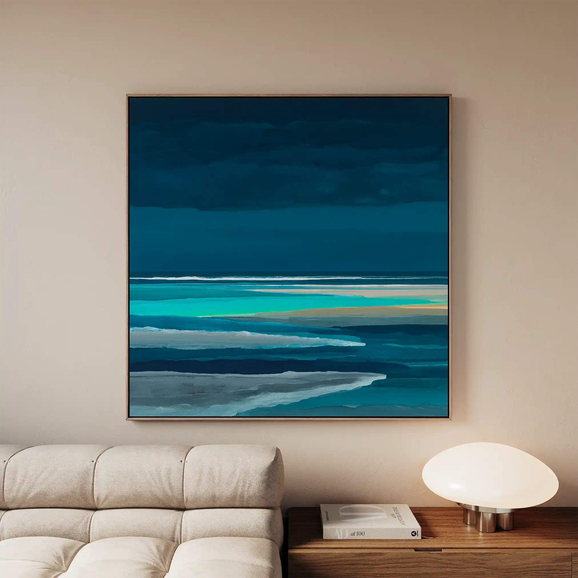 Abstract 1032 Canvas Art 60 x 60 cm / Stretched on hidden frame