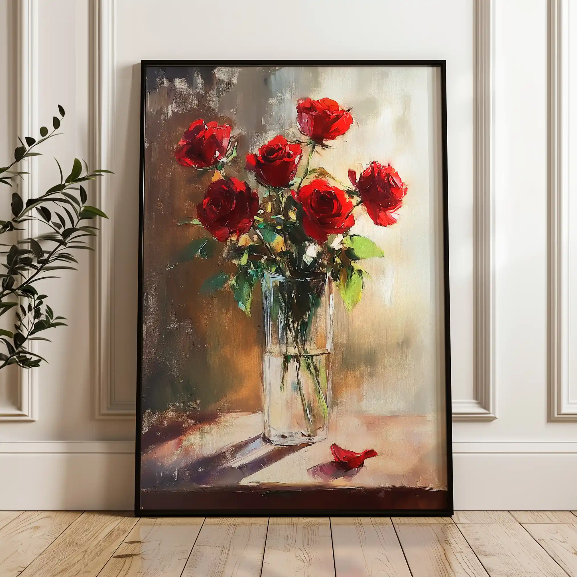 Floral Canvas Wall Art WAD1032-F 90 x 60 cm / Stretched on hidden frame