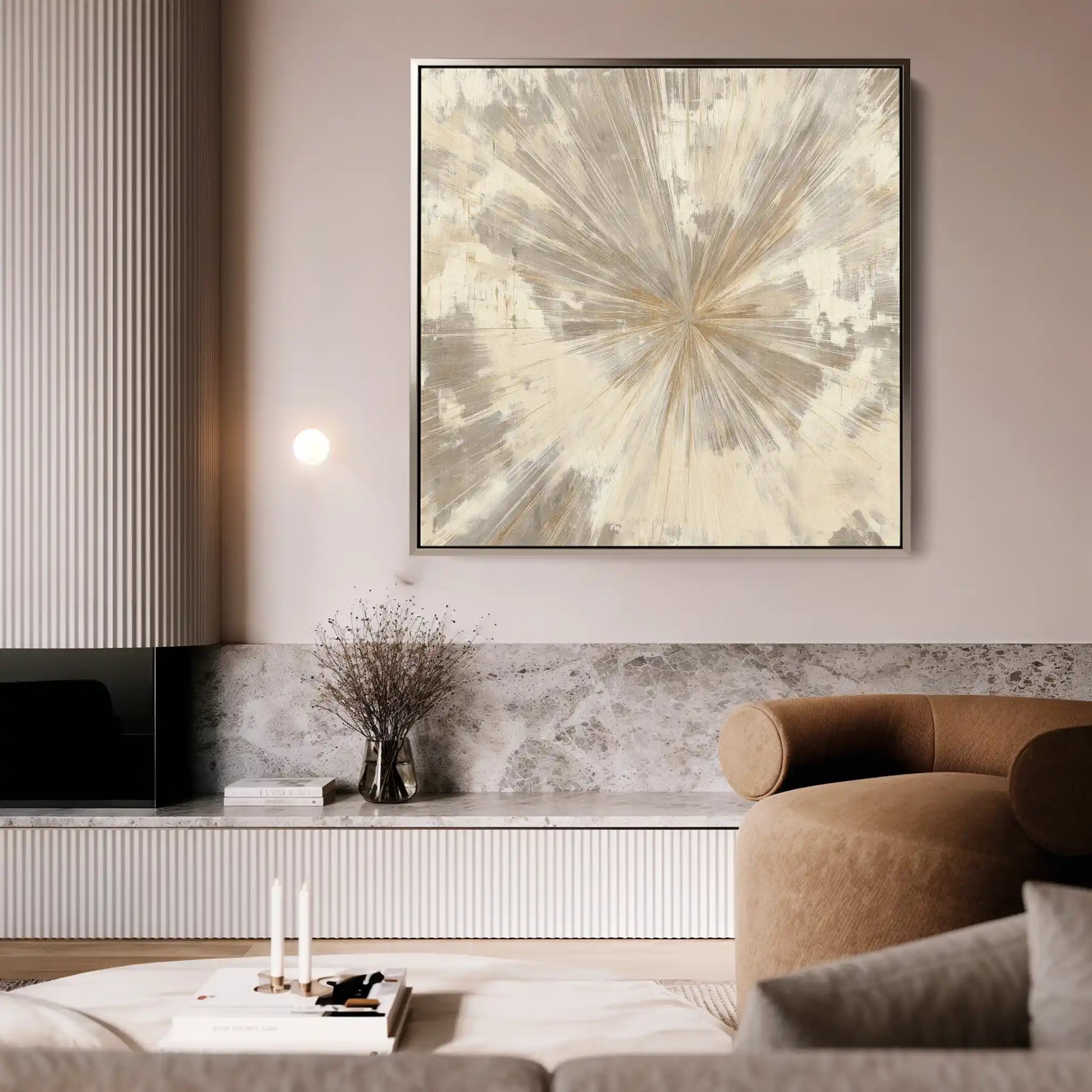 Abstract 1033 Canvas Art 60 x 60 cm / Stretched on hidden frame
