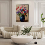 Floral Canvas Wall Art WAD1033-F 90 x 60 cm / Stretched on hidden frame
