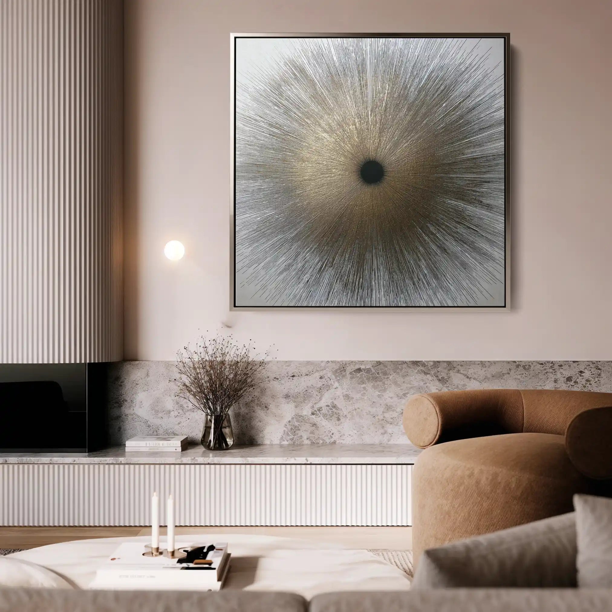 Abstract 1034 Canvas Art 60 x 60 cm / Stretched on hidden frame