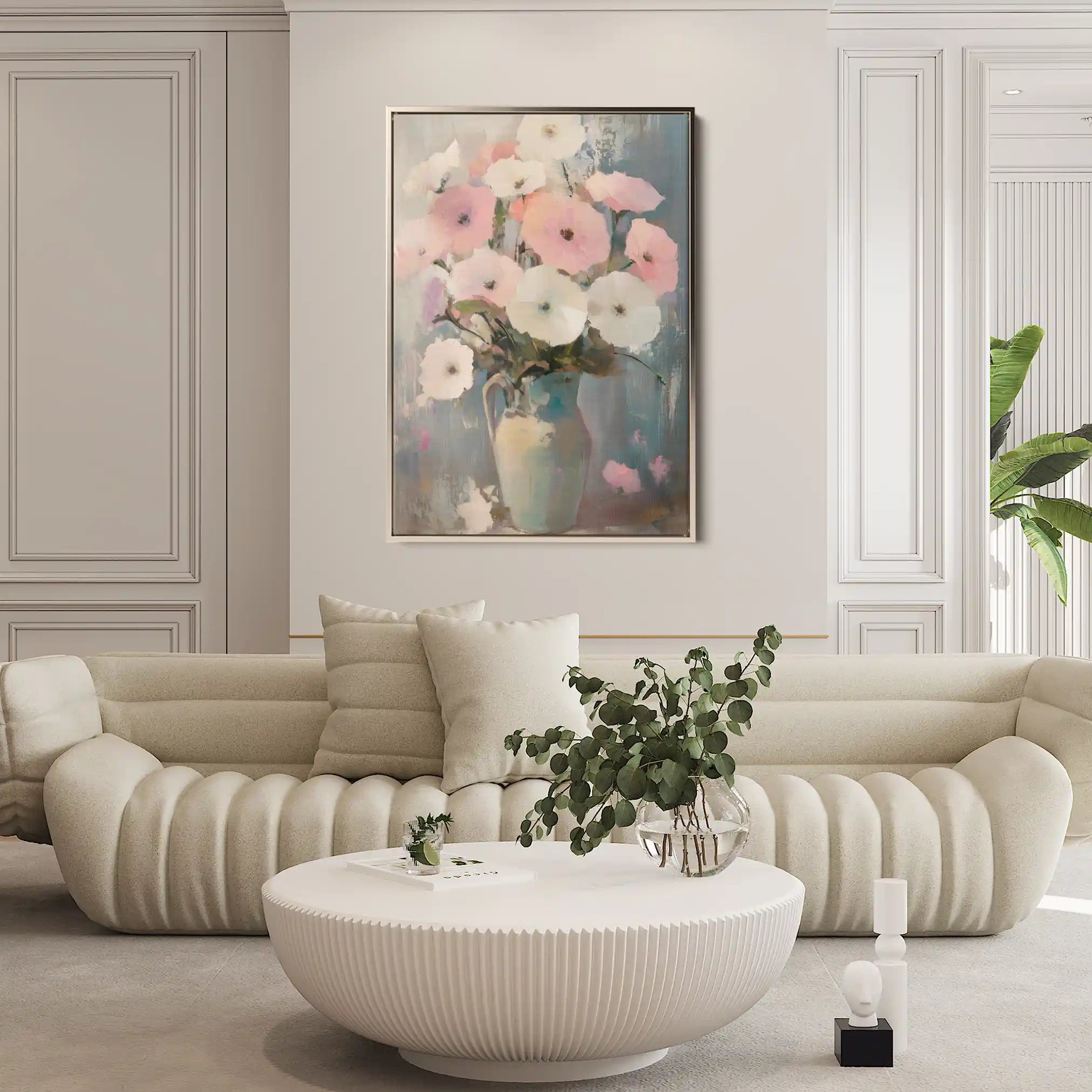 Floral Canvas Wall Art WAD1034-F 90 x 60 cm / Stretched on hidden frame
