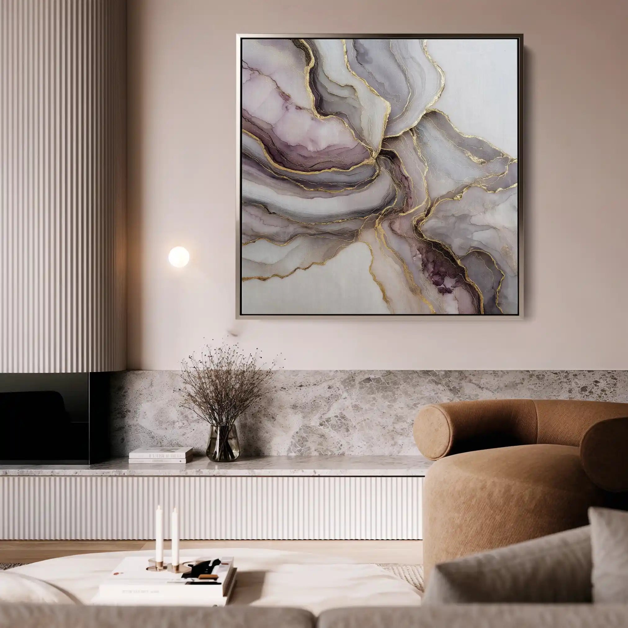 Abstract 1036 Canvas Art 60 x 60 cm / Stretched on hidden frame