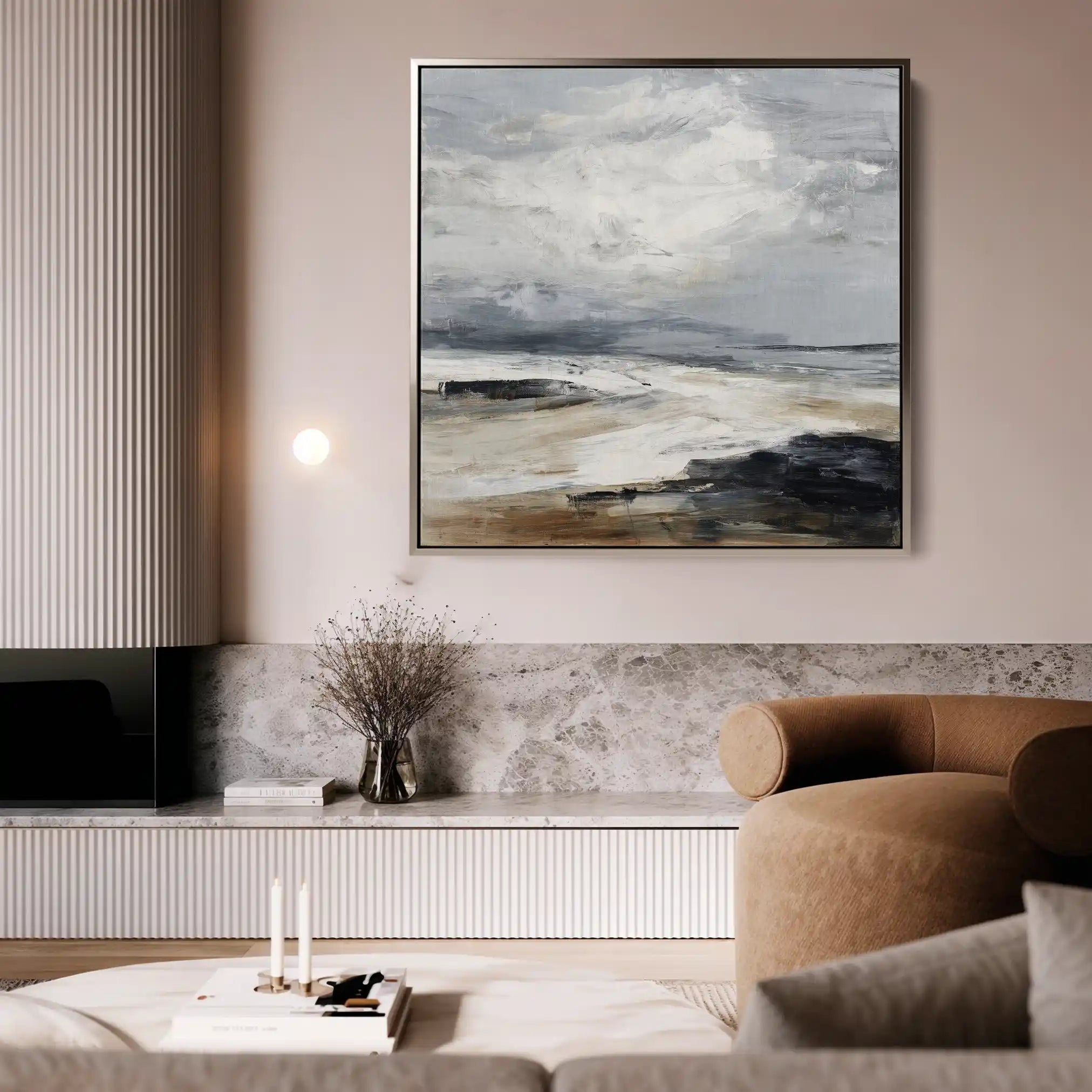 Abstract 1038 Canvas Art 60 x 60 cm / Stretched on hidden frame