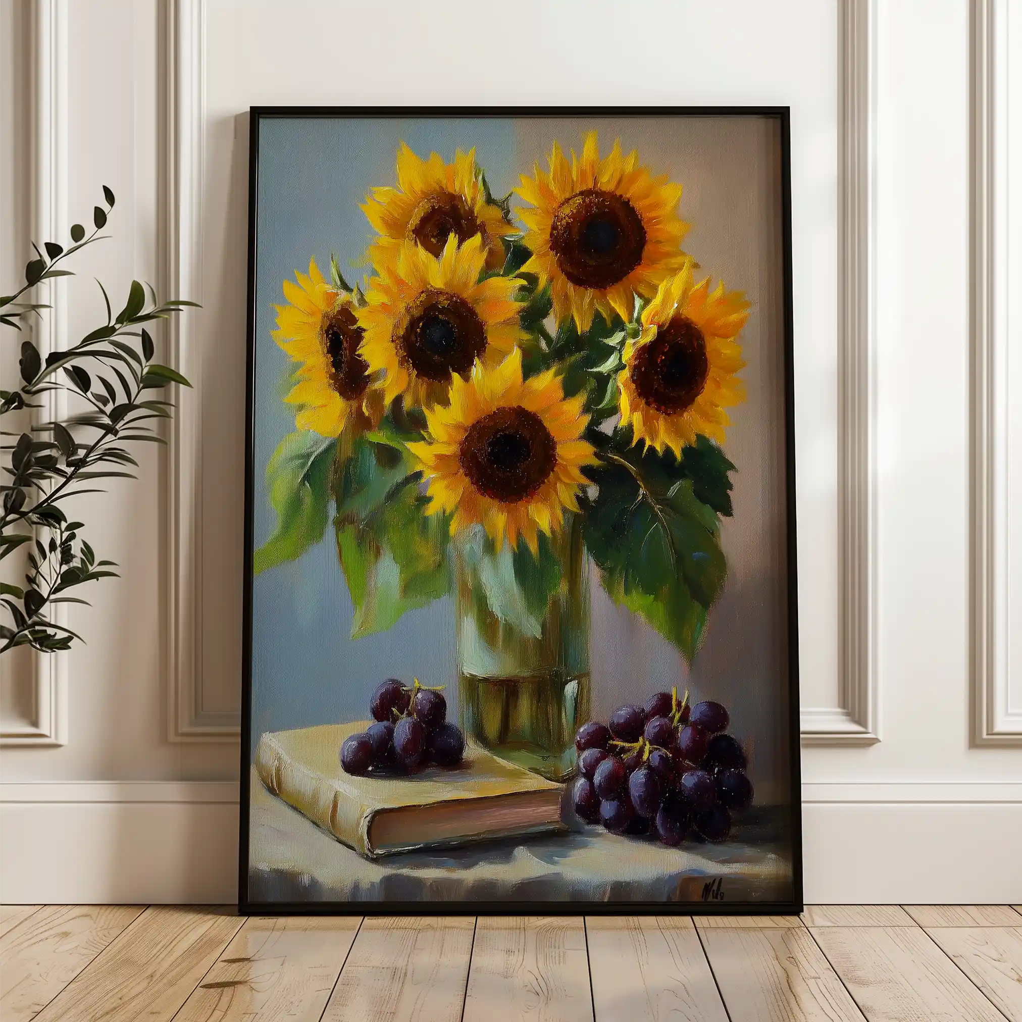 Floral Canvas Wall Art WAD1038-F 90 x 60 cm / Stretched on hidden frame