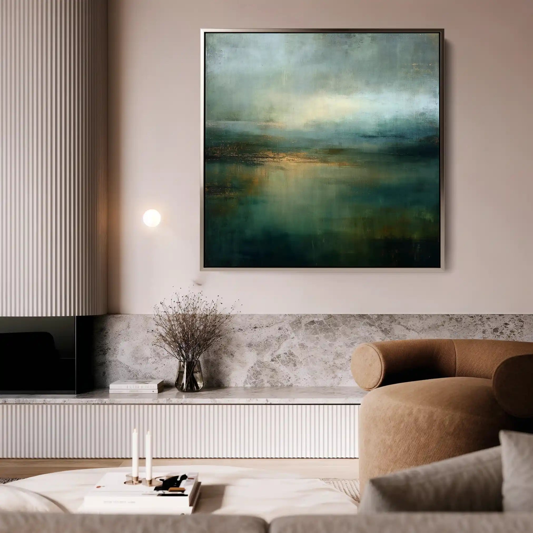 Abstract 1039 Canvas Art 60 x 60 cm / Stretched on hidden frame