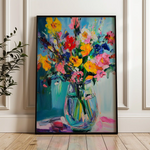 Floral Canvas Wall Art WAD1039-F 90 x 60 cm / Stretched on hidden frame