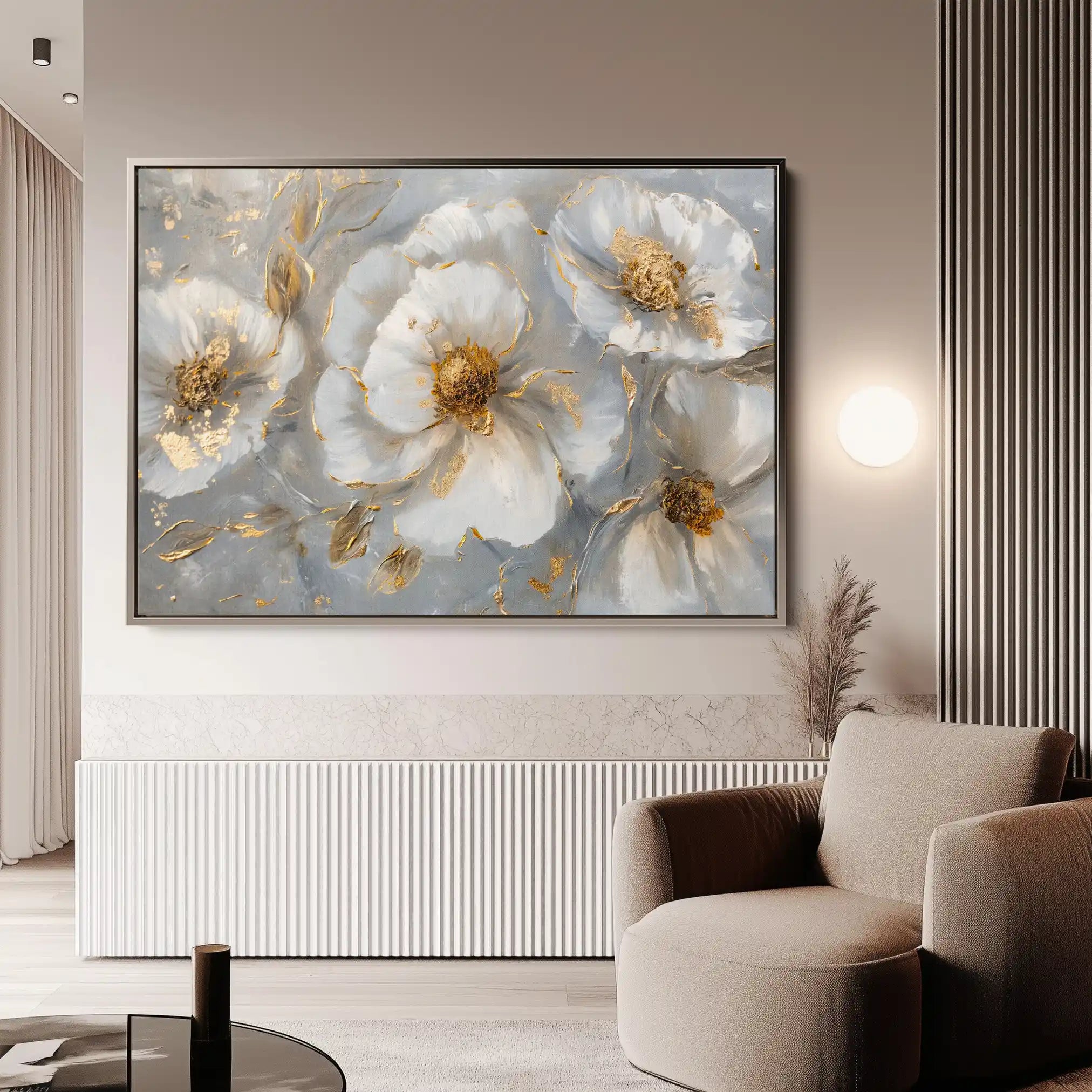 Floral Canvas Wall Art WAD104-F 90 x 60 cm / Stretched on hidden frame