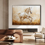 Horses 104 Canvas Art 90 x 60 cm / Stretched on hidden frame