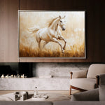 Horses 104 Canvas Art 90 x 60 cm / Stretched on hidden frame