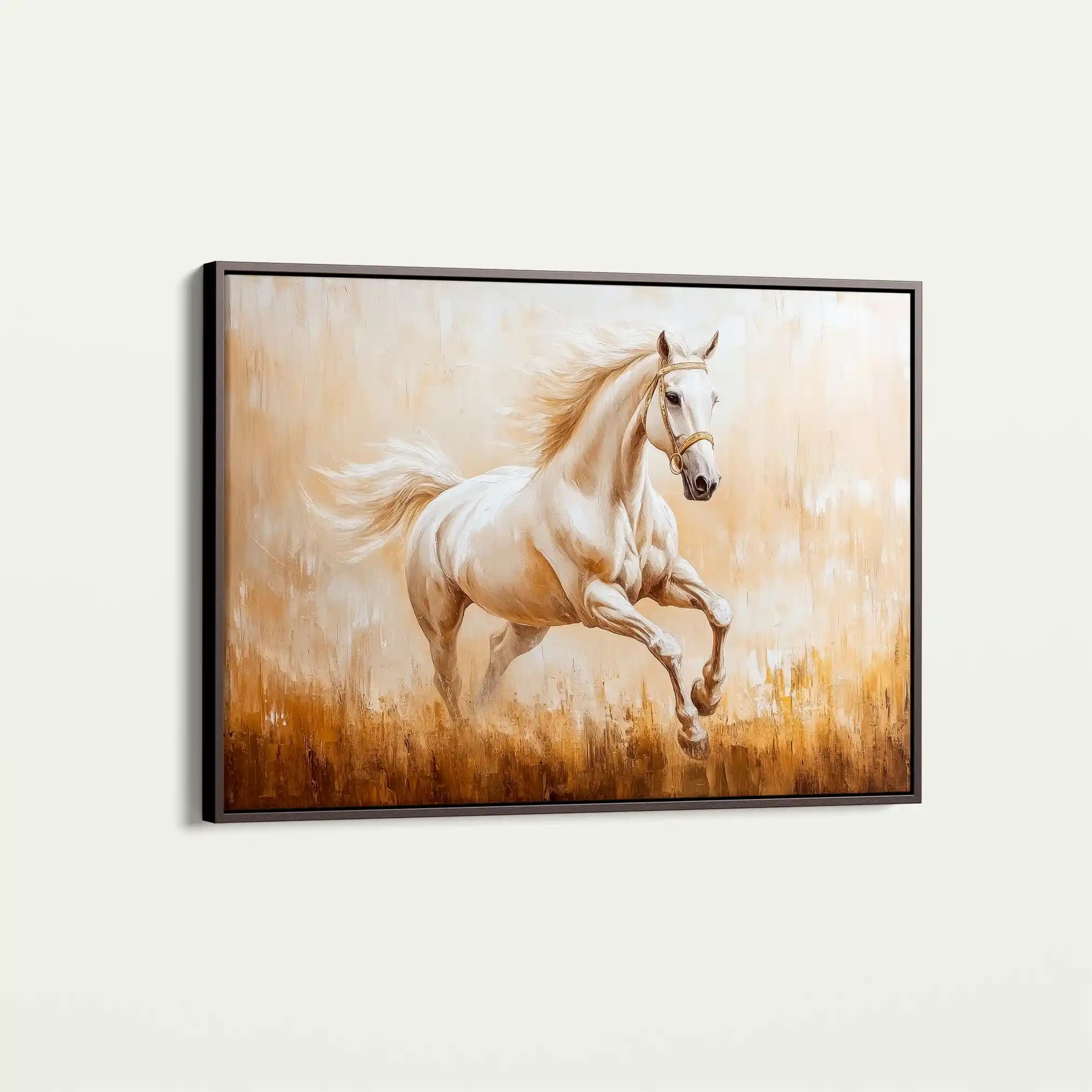 Horses 104 Canvas Art 90 x 60 cm / Stretched on hidden frame