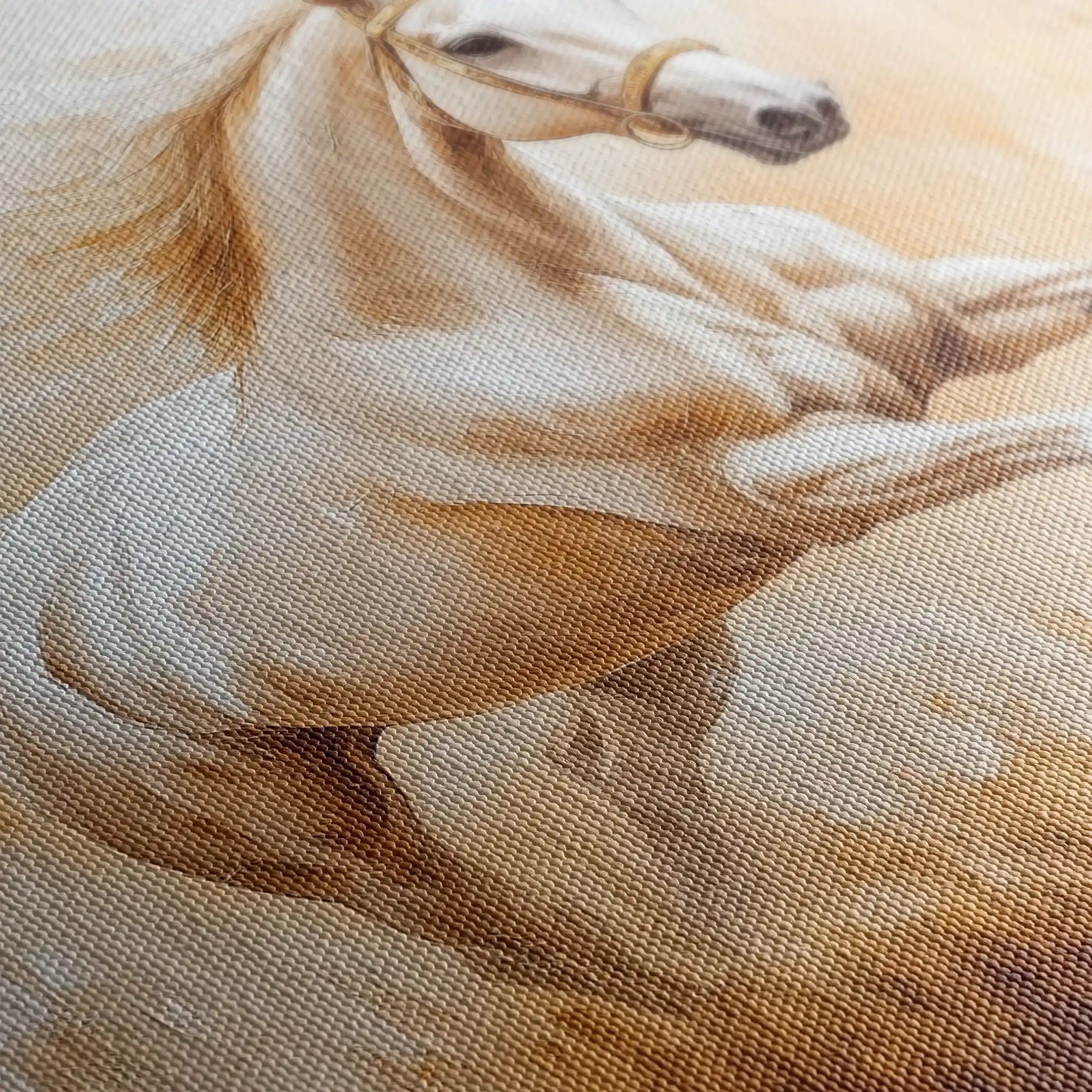 Horses 104 Canvas Art 90 x 60 cm / Stretched on hidden frame