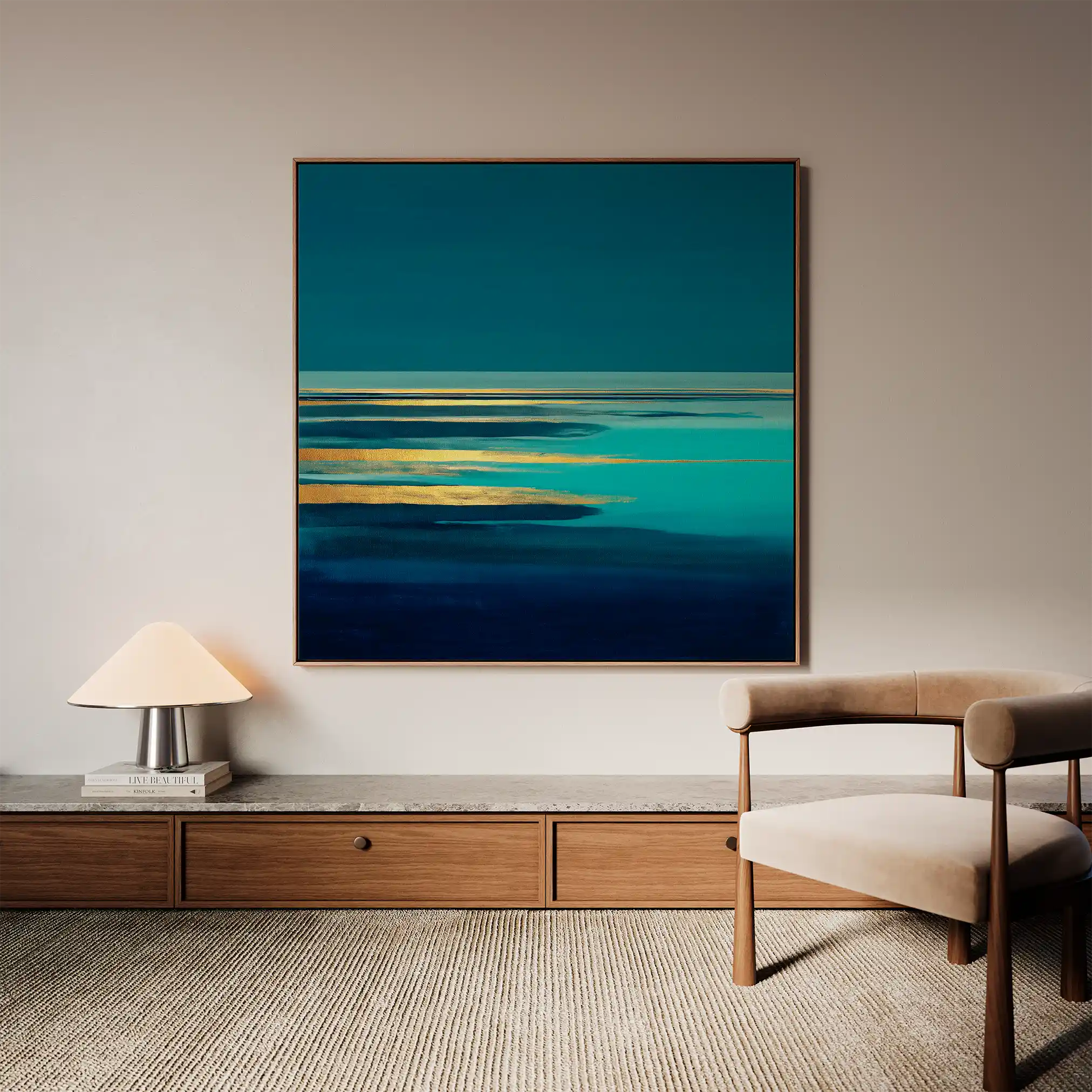 Abstract 1040 Canvas Art 60 x 60 cm / Stretched on hidden frame