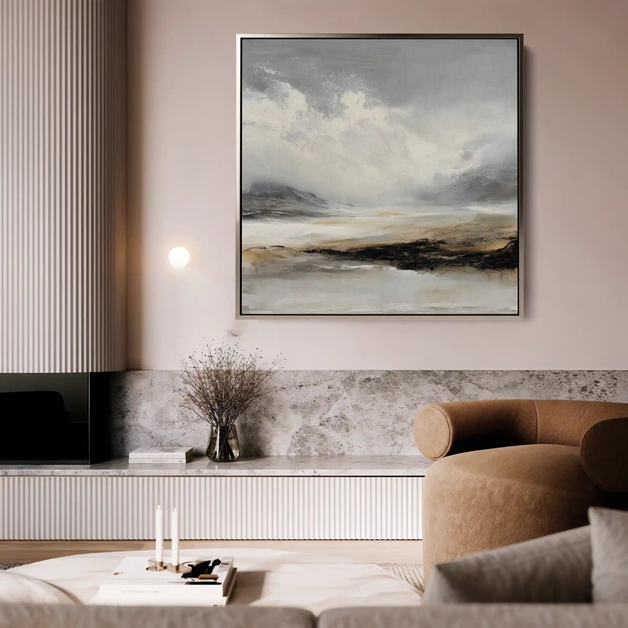 Abstract 1041 Canvas Art 60 x 60 cm / Stretched on hidden frame