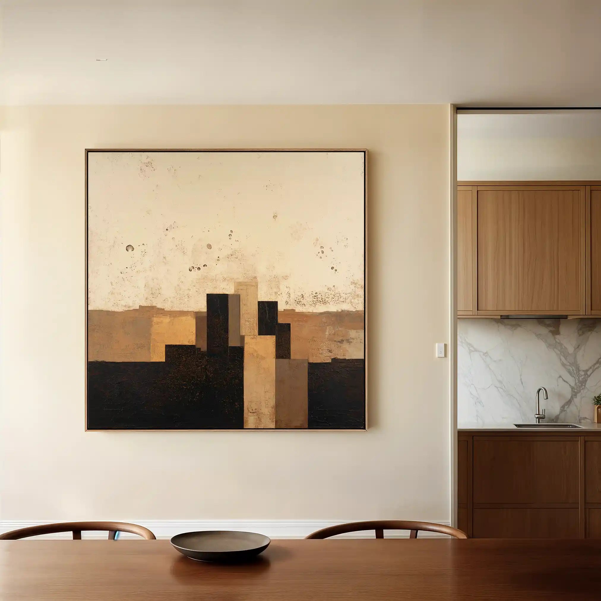 Abstract 1042 Canvas Art 60 x 60 cm / Stretched on hidden frame