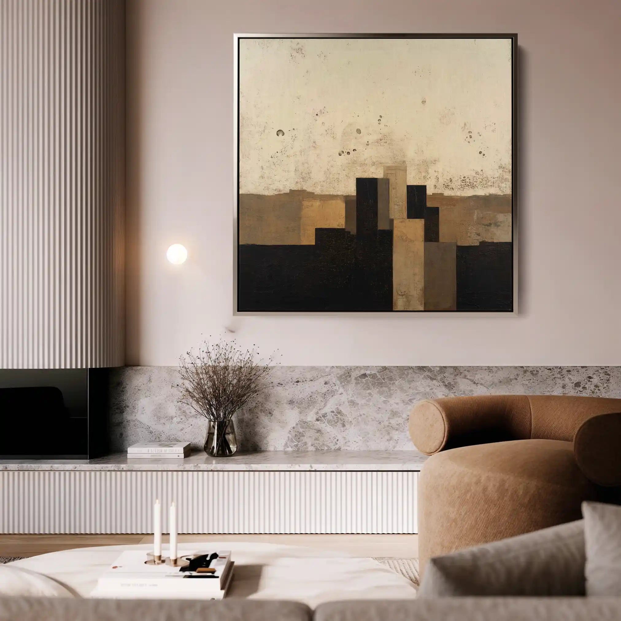 Abstract 1042 Canvas Art 60 x 60 cm / Stretched on hidden frame