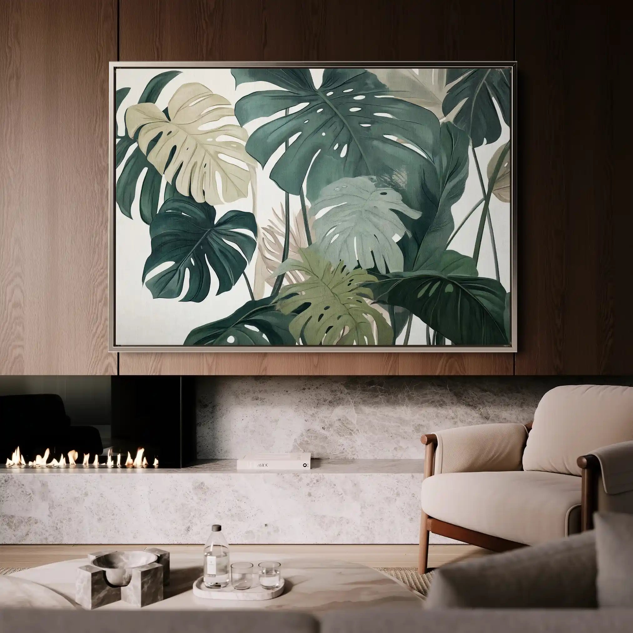 Floral Canvas Wall Art WAD1042-F 90 x 60 cm / Stretched on hidden frame