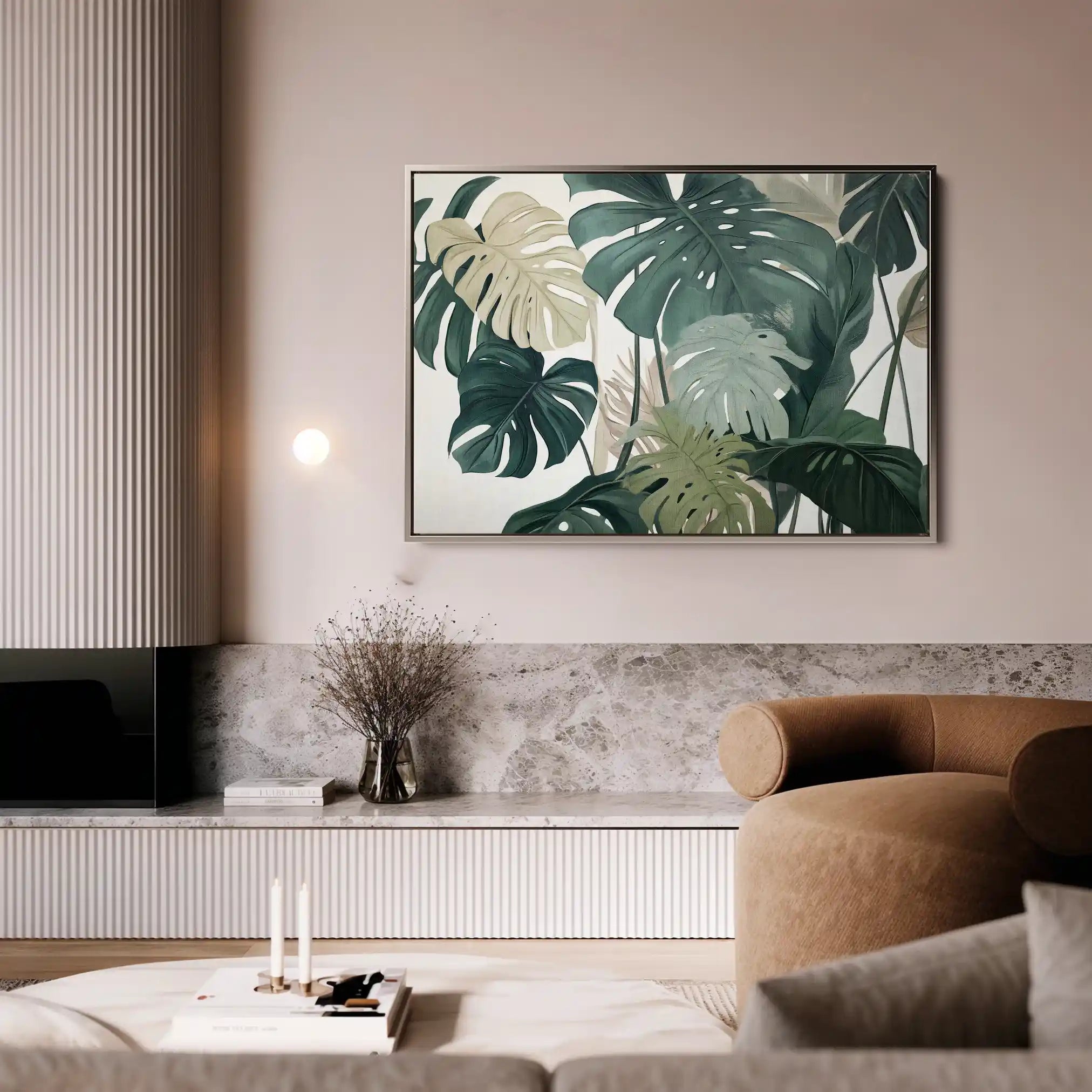 Floral Canvas Wall Art WAD1042-F 90 x 60 cm / Stretched on hidden frame