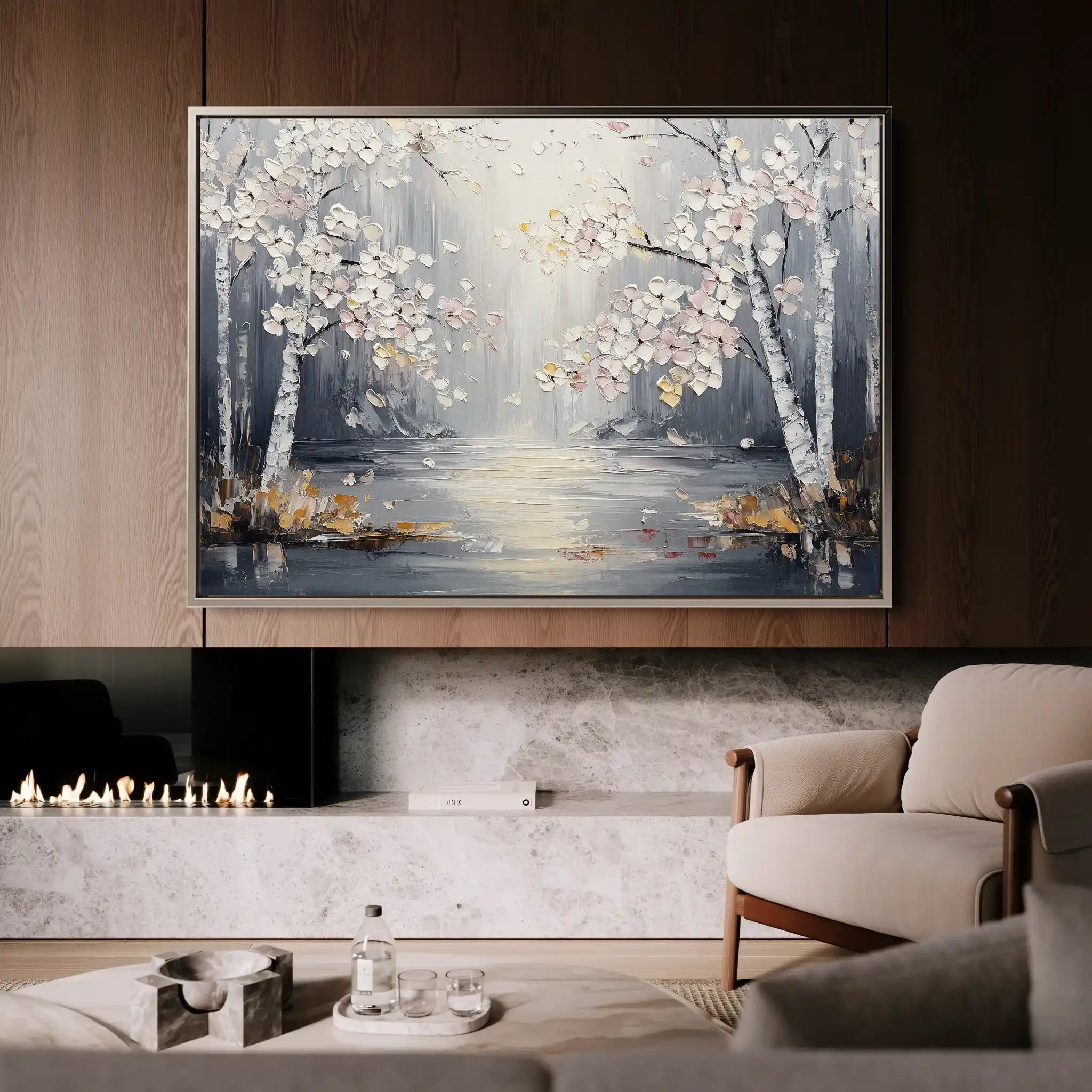 Floral Canvas Wall Art WAD1043-F 90 x 60 cm / Stretched on hidden frame